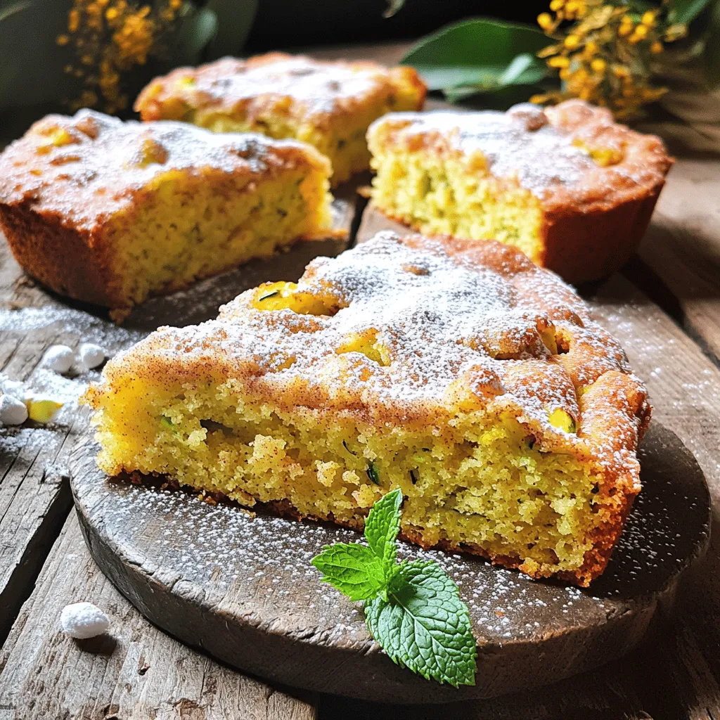 To create a delicious Cinnamon Sugar Zucchini Coffee Cake, gather these ingredients: - Grated zucchini (2 cups, packed, excess moisture squeezed out) - All-purpose flour (2 cups) - Granulated sugar (1 cup) - Brown sugar (1/2 cup, packed) - Unsalted butter (1/2 cup, softened) - Large eggs (3) - Vanilla extract (1 tsp) - Baking powder (2 tsp) - Baking soda (1 tsp) - Ground cinnamon (1 tsp) - Salt (1/2 tsp) - Chopped walnuts (optional, 1/2 cup) - Topping: granulated sugar (1/4 cup) and ground cinnamon (1 tbsp) These ingredients work together to create a moist and flavorful cake. The star of the show is the zucchini. Make sure to squeeze out excess moisture. This step helps keep the cake from becoming too soggy. I love the blend of cinnamon and sugar on top. It gives a sweet and crunchy finish. You can also add walnuts for a nice crunch, but they are optional. If you want to know how to put these ingredients together, check out the Full Recipe. It will guide you through each step for making this delightful treat. - Preheat the oven to 350°F (175°C). - Grease and flour a 9x13 inch baking pan. - In a large bowl, cream together the butter, granulated sugar, and brown sugar. - Mix until light and fluffy. - Add the eggs one at a time. - Stir in the vanilla extract. - In a separate bowl, whisk together the flour, baking powder, baking soda, ground cinnamon, and salt. - Gradually combine the dry ingredients with the wet mixture. - Alternate adding the grated zucchini. - Mix until just combined. - Pour the batter into the prepared baking pan. - Spread it evenly across the pan. - In a small bowl, mix together 1/4 cup granulated sugar and 1 tbsp ground cinnamon. - Sprinkle this topping over the batter. - Bake in the preheated oven for 30-35 minutes. - Check doneness with a toothpick; it should come out clean. - Allow the cake to cool in the pan for about 10 minutes. - Transfer to a wire rack to cool completely. For the full recipe, refer to the details provided above. To make this cake shine, start with well-drained zucchini. If your zucchini has too much water, the cake can turn soggy. Squeeze out the extra moisture using a clean towel. This simple step enhances the cake's texture. If you want to adjust the sweetness, you can try different sweeteners. Maple syrup or honey can work well in place of sugar. You could also use whole wheat flour for added fiber. These swaps make the recipe fit various diets. Mixing your batter is key. Be careful not to over-mix it. Stir until just combined to keep the cake light and fluffy. To check if your cake is ready, use a toothpick. Insert it into the center of the cake. If it comes out clean, your cake is done. If not, give it a few more minutes. When serving, slice the cake into neat squares. Sprinkle powdered sugar on top for a touch of sweetness. A fresh mint sprig adds a pop of color. Pair your cake with coffee or tea for the perfect treat. The warm flavors of cinnamon complement these beverages beautifully. For extra flair, you can serve it warm with a scoop of vanilla ice cream. Enjoy your delightful creation! {{image_2}} You can make great swaps in this recipe. For a healthier option, use whole wheat flour instead of all-purpose flour. Whole wheat adds fiber and a nutty taste. If you need gluten-free choices, try almond flour or a gluten-free blend. Both work well in this cake. If you want a dairy-free version, substitute plant-based butter for the unsalted butter. You can also use almond or oat milk in place of regular milk. This way, everyone can enjoy this treat! To give your cake an extra kick, consider adding chocolate chips or dried fruit. Chocolate chips melt into gooey pockets of joy. Dried fruit, like raisins or cranberries, adds a nice chewiness. You can also play with spices. Try adding nutmeg or allspice for a warm flavor twist. Just a pinch can change the whole taste and make your cake unique! Frosting can take your cake to the next level. A simple glaze made from powdered sugar and milk gives a sweet touch. If you want something richer, cream cheese frosting works wonders. It pairs nicely with the spice and sweetness of the cake. If you prefer a lighter dessert, serve it without frosting. The cake is still delicious on its own. Just slice and enjoy, maybe with a cup of coffee or tea! For the full recipe, check out the [Full Recipe]. To keep your cinnamon sugar zucchini coffee cake fresh, let it cool completely. After cooling, cut the cake into slices. Place the slices in an airtight container. You can also use plastic wrap to cover the cake. This method keeps the cake moist and tasty. For the best results, choose a container that fits the cake well. A glass or plastic dish with a lid works perfectly. Make sure there is no extra air inside. When stored at room temperature, the cake lasts about 2-3 days. If you put it in the fridge, it can stay fresh for up to a week. For longer storage, you can freeze the cake. Wrap each slice tightly in plastic wrap, then place them in a freezer bag. This method helps prevent freezer burn. Frozen cake can last for up to 3 months. Just remember to label the bag with the date. To enjoy your cake again, you can reheat it. If it’s refrigerated, take a slice and place it on a microwave-safe plate. Heat it for about 15-20 seconds. Check if it’s warm enough for your taste. If it’s frozen, let it thaw in the fridge overnight. Then, reheat as mentioned above. This way, the cake stays soft and delicious. Enjoy every bite! How can I tell if my zucchini is fresh? Look for zucchini that is firm and smooth. The skin should be shiny and free from blemishes. Fresh zucchini feels heavy for its size. If it has soft spots or wrinkles, it may be old. Can I use frozen zucchini in this recipe? Yes, you can use frozen zucchini! Just thaw it first and squeeze out excess water. This helps keep the cake from being soggy. How can I make this cake dairy-free? To make this cake dairy-free, use a plant-based butter. You can also swap regular milk with almond or oat milk. This keeps the taste rich without dairy. Can I reduce sugar without compromising texture? Yes, you can cut sugar by a third. Use unsweetened applesauce or mashed bananas to add moisture. This keeps the cake soft and sweet. Best beverages to pair with cinnamon sugar zucchini coffee cake? I love pairing this cake with coffee or herbal tea. A glass of cold milk works well too. These drinks balance the sweet and spicy flavors of the cake. How to serve guests without it sticking to plates? To prevent sticking, use a non-stick baking pan. Grease and flour it well before adding the batter. Serve slices on warm plates for easy lifting. This blog post covered all you need for a delicious Cinnamon Sugar Zucchini Coffee Cake. We explored the ingredients, steps to prepare, and even handy tips. You can tweak this recipe to fit your taste and dietary needs. Storing and reheating options ensure you enjoy it longer. Cooking with zucchini can be fun and tasty. So grab your ingredients, follow the steps, and indulge in this delightful dessert!