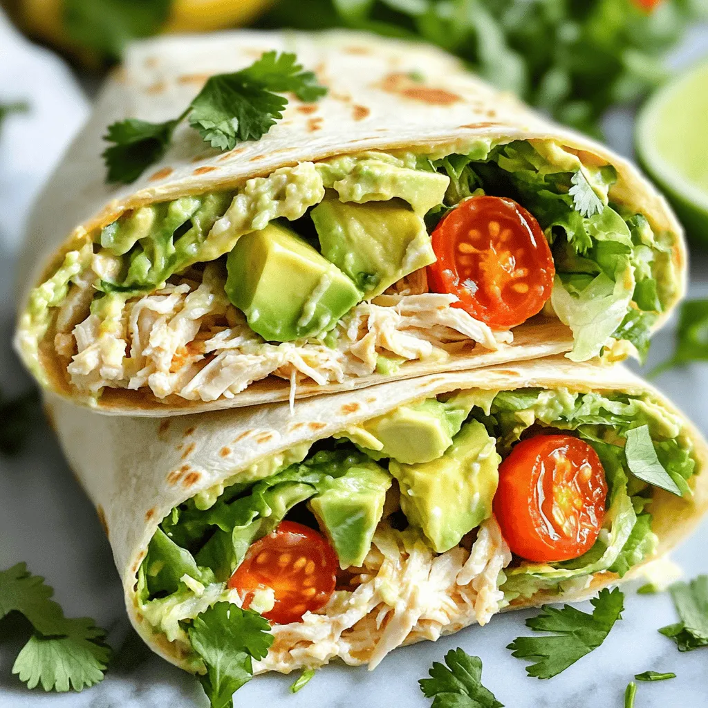 Savory Chicken Avocado Ranch Burritos Recipe