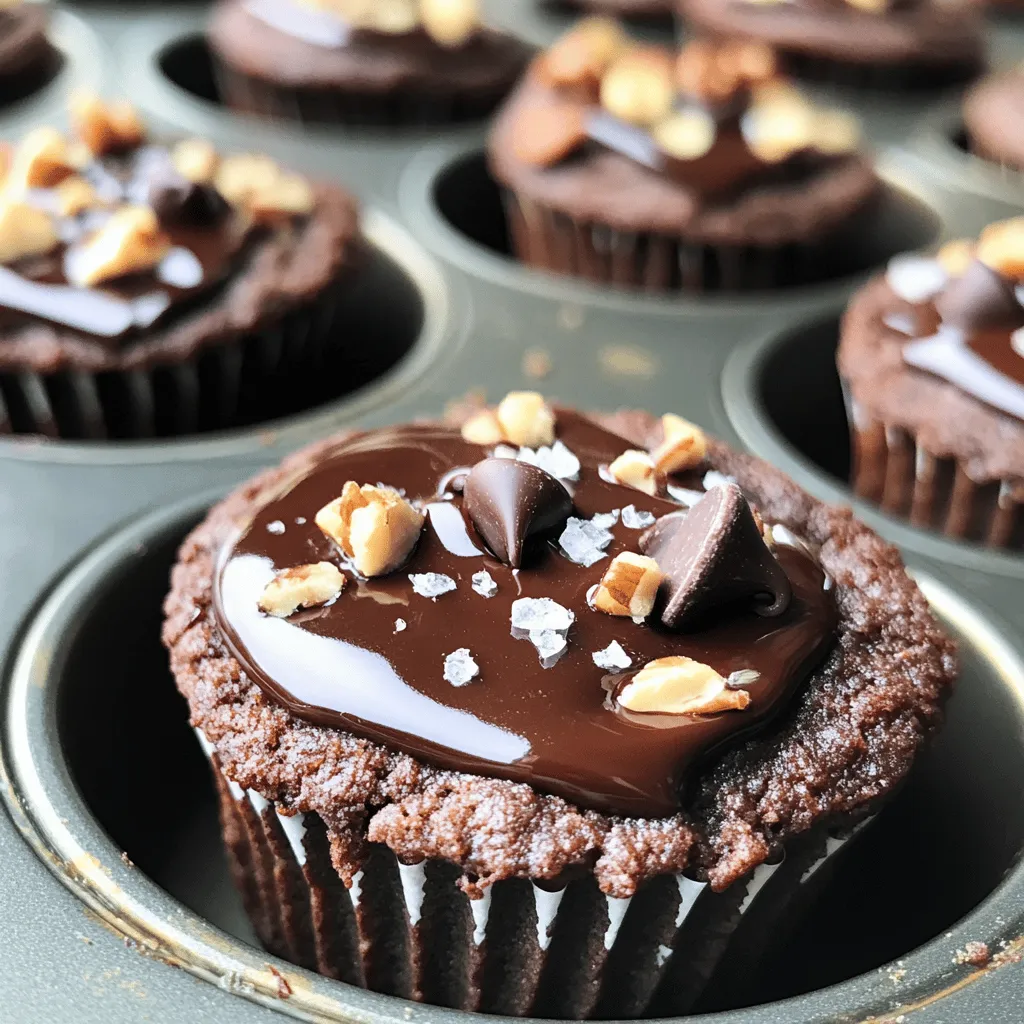 To make Healthy Chocolate Cookie Cups, you will need a few simple ingredients. Each one plays a key role in creating a tasty and nutritious treat. Here’s what you need: - 1 cup almond flour - 1/2 cup unsweetened cocoa powder - 1/4 cup coconut sugar - 1/2 teaspoon baking soda - 1/4 teaspoon salt - 1/2 cup almond butter (or any nut butter) - 1/4 cup maple syrup - 1 teaspoon vanilla extract - 1/2 cup dark chocolate chips (dairy-free if preferred) - Optional toppings: flaked sea salt, chopped nuts, or shredded coconut Each ingredient adds its own flavor and texture. Almond flour gives a nutty taste, while cocoa powder adds rich chocolate flavor. Coconut sugar sweetens the cups naturally, and almond butter gives them a creamy base. Baking soda helps the cookie cups rise, making them soft. A pinch of salt balances the sweetness. Maple syrup adds moisture, and vanilla extract brings warmth. Dark chocolate chips create delicious pockets of melted chocolate. Feel free to add toppings for extra flair. Flaked sea salt adds a salty crunch, while nuts or coconut boost nutrition and taste. For the full recipe, check out the detailed steps to bring these cookie cups to life. First, preheat your oven to 350°F (175°C). This step is key for even baking. Next, grease a muffin tin with cooking spray or use paper liners. This keeps your cookie cups from sticking. Now, let's combine the dry ingredients. In a medium bowl, mix together the almond flour, cocoa powder, coconut sugar, baking soda, and salt. Stir until they are well combined. In another bowl, whisk the wet ingredients. Here, you will mix the almond butter, maple syrup, and vanilla extract. Make sure it's smooth and creamy. Now, it's time to combine the dough. Gradually add the dry mix into the wet mix. Stir gently until just combined. Avoid overmixing to keep the texture light. Then, fold in those delicious dark chocolate chips. Now, it's time to portion the cookie cups. Use a tablespoon to scoop the dough into your prepared muffin tin. Fill each cup about three-quarters full. This gives them room to rise. Lightly press down the dough with the back of the spoon or your fingers. This creates a little indent in the center of each cup. Next, bake your cookie cups for 12-15 minutes. The edges should be set, but the center will be soft. Don't worry; they will firm up as they cool. After baking, remove them from the oven. Let the cookie cups cool in the tin for about 5 minutes. Then, transfer them to a wire rack to cool completely. Once cooled, you can add optional toppings like flaked sea salt, chopped nuts, or shredded coconut. Enjoy your tasty treat! For the full recipe, check the previous section. To make the best Healthy Chocolate Cookie Cups, focus on the dough's consistency. You want it to be thick but still scoopable. If your dough is too runny, add a little more almond flour. If it’s too dry, mix in some extra maple syrup. Prevent over mixing your dough. Combine the wet and dry ingredients until just mixed. This helps keep your cookie cups tender and soft. If you over mix, the cups can become tough. You can use different nut butters for a fun twist. Try cashew butter or peanut butter if you want a change. Each nut butter adds its own flavor and texture. For sweeteners, coconut sugar is great, but you can also use honey or agave. Just remember, if you switch sweeteners, adjust the amount to keep the right sweetness level. This way, your Healthy Chocolate Cookie Cups stay delicious and guilt-free. For more details on making these treats, check out the Full Recipe! {{image_2}} You can easily change up the flavor of your healthy chocolate cookie cups. Here are a couple of fun ideas to try: - Adding different spices: A pinch of cinnamon or nutmeg can add warmth to the chocolate. You might also try a dash of chili powder for a spicy twist. These spices blend well with chocolate and keep it interesting. - Incorporating fruit or yogurt: Mashed bananas or applesauce can make your cookie cups moist and sweet. You can also swirl in some yogurt for creaminess. These fruits add natural sweetness and a nice texture. If you have dietary needs, you can still enjoy these cookie cups. Here are options to consider: - Gluten-free options: Almond flour is already gluten-free, making this a great choice. Just check your baking soda and cocoa powder to ensure they are also gluten-free. - Vegan variations: To make the cookie cups vegan, swap the honey for maple syrup. You can also use a flax egg instead of an egg if you want extra binding. This keeps your treats plant-based and just as tasty. Try these variations to make your healthy chocolate cookie cups even more fun and delicious! For the full recipe, check the earlier sections. For short-term storage, keep your Healthy Chocolate Cookie Cups in an airtight container. They stay fresh at room temperature for up to three days. If you want them to last longer, consider freezing them. For long-term freezing, wrap each cookie cup in plastic wrap. Then place them in a freezer-safe bag or container. This way, they can last for up to three months. When you want to enjoy them, just thaw them in the fridge overnight. To reheat your cookie cups, preheat your oven to 350°F (175°C). Place the cookie cups on a baking sheet. Heat them for about 5-7 minutes. This warms them up nicely without drying them out. You can also use a microwave. Heat each cookie cup for 15-20 seconds. This method is quick but may make them a bit softer. If you prefer them warm and slightly crisp, stick with the oven method. Can I substitute almond flour for another flour? Yes, you can. If you don't have almond flour, use oat flour or whole wheat flour. Each option may change the texture a bit, but they work well. Oat flour gives a slightly chewier cookie cup. Whole wheat adds a nutty flavor that many enjoy. Are these cookie cups suitable for meal prep? Absolutely! These cookie cups are great for meal prep. You can make them ahead of time and store them in the fridge. They are perfect for snacks or quick desserts. Just pack them in an airtight container, and they will stay fresh. How long do they last once baked? Once baked, these cookie cups last about five days at room temperature. For longer storage, keep them in the fridge for up to a week. You can also freeze them for up to three months. Just make sure to wrap them tightly before freezing. Enjoy them later by thawing at room temperature! For the full recipe, check the section above. This blog post covered how to make healthy chocolate cookie cups. We explored ingredients, step-by-step instructions, and helpful tips for baking. You learned about fun variations and how to store them well. These cookie cups can be yummy and healthy. Try new flavors and share with friends. Enjoy your cookie-making adventure!