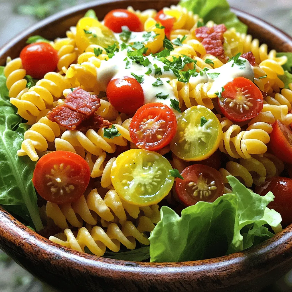 BLT Pasta Salad Tasty and Easy Summer Dish