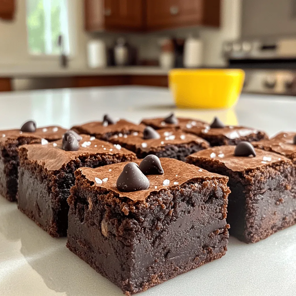 To make these tasty brownies, you need a few key ingredients. Each one plays a big role in the flavor and texture. Here’s what you’ll need: - 1 cup almond flour - 1/2 cup unsweetened cocoa powder - 1/2 teaspoon baking powder - 1/4 teaspoon salt - 1/2 cup unsweetened applesauce - 2 large eggs - 1 teaspoon vanilla extract - 1/4 cup unsweetened almond milk (or water) Almond flour gives the brownies a nutty flavor. Unsweetened cocoa powder gives that rich chocolate taste. Applesauce adds moisture and sweetness without sugar. Choosing the right sweetener is important. For these brownies, I recommend: - Stevia - Erythritol Stevia is a natural sweetener that comes from a plant. Erythritol is a sugar alcohol that has fewer calories. Both sweeteners keep the brownies low in sugar while still tasting sweet. You can adjust the amount to suit your taste. You can make these brownies even better with some add-ins. Consider these options: - Dark chocolate chips (sugar-free) - Nuts or seeds Dark chocolate chips add extra chocolate flavor. Nuts or seeds give a nice crunch and boost nutrition. Feel free to mix and match these add-ins to your liking. For the full recipe, check out the complete instructions above! 1. Start by preheating your oven to 350°F (175°C). This helps the brownies bake evenly. 2. Next, prepare an 8x8 inch baking pan. You can grease it or line it with parchment paper. This step makes it easier to take the brownies out later. 3. In a large mixing bowl, combine the almond flour, unsweetened cocoa powder, baking powder, and salt. Use a whisk to mix these dry ingredients well. 1. In another bowl, whisk together the unsweetened applesauce, your chosen sweetener, eggs, and vanilla extract. Mix until everything is smooth and well combined. 2. Adding unsweetened almond milk adds moisture. It keeps your brownies soft and chewy. 1. Gradually add the wet mixture to the dry ingredients. Stir gently until just combined. Be careful not to overmix. Overmixing can make your brownies tough. 2. Fold in the dark chocolate chips. This adds a rich chocolate flavor to your brownies. 3. Pour the brownie batter into the prepared baking pan. Spread it evenly across the pan. 4. Bake in your preheated oven for about 20-25 minutes. Check doneness with a toothpick. It should come out mostly clean, with a few moist crumbs. 5. Let the brownies cool in the pan for at least 10 minutes. After that, cut them into squares. Enjoy your Easy Zero Sugar Brownies! For more details, check the Full Recipe. - Oven Temperature Accuracy: Always check your oven's temperature. An oven thermometer helps you bake perfectly. If your oven runs hot, your brownies may cook too fast. An accurate temperature ensures they bake evenly. - Avoiding Overmixing: Mix your batter gently. Stir until just combined. Overmixing can make brownies tough. You want a soft, fudgy texture, so be kind to your batter. - Adding a Pinch of Sea Salt: Just a bit of sea salt can boost the chocolate flavor. It adds depth and richness to your brownies. Sprinkle it on top before baking for a lovely finish. - Experimenting with Extracts: Try different extracts like almond or coffee. A little splash can change the whole taste. These flavors add a unique twist to your zero sugar brownies. - Understanding Toothpick Testing: Use a toothpick to check if your brownies are done. Insert it in the center. If it comes out with a few moist crumbs, they are ready. If it’s wet, bake a bit longer. Perfect brownies are soft but not gooey. {{image_2}} You can make your brownies even more special. Try adding peanut butter swirls. Just take some creamy peanut butter and gently mix it in. This adds a nutty taste that pairs well with chocolate. Another fun twist is to add mint or orange zest. For mint, use a few drops of peppermint extract. For orange, grate some orange peel into the batter. Both options give your brownies a fresh flavor that surprises your taste buds. If you need a gluten-free option, switch to coconut flour. Coconut flour absorbs more liquid, so use less than almond flour. A good rule is to use about one-third of the amount. For those with nut allergies, oat flour works great. It gives a nice texture and flavor without nuts. You can make it at home by grinding rolled oats until fine. Everyone has different tastes. If you like your brownies sweeter, just add more sweetener. Start with half a cup of stevia or erythritol. Then, taste the batter. Add more if you want it sweeter, but do it in small amounts. This way, you can find the perfect balance for your sweet tooth. To keep your easy zero sugar brownies fresh, use an airtight container. This helps prevent them from drying out or absorbing smells. Always store them in a cool, dry place. If you want to extend their freshness, refrigeration is key. Just place the airtight container in the fridge. This can keep them delicious for up to a week. Freezing is a great option if you want to save some brownies for later. To freeze, cut the brownies into squares. Wrap each square tightly in plastic wrap. Then, place them in a freezer-safe bag. Try to remove as much air as possible. When you're ready to enjoy them, thaw the brownies in the fridge overnight. For the best texture, let them sit at room temperature for a bit before eating. At room temperature, these brownies last about three days. If you keep them in the fridge, they can stay fresh for up to a week. If you freeze them, they can last for about three months. Always check for signs of spoilage before eating. Enjoy your sweet treat without worry! For the full recipe, check out the main article. Yes, you can! Here are some great options: - Coconut flour: It absorbs a lot of moisture, so use less. - Oat flour: This has a mild flavor and good texture. - Whole wheat flour: It adds fiber but may change the taste. Each flour gives a different texture and flavor. Experiment to find your favorite! Absolutely! These brownies use stevia or erythritol for sweetness. Both are sugar-free and low in calories. They don’t spike blood sugar like regular sugar. That makes them a great choice for diabetics. Always check with a doctor about diet choices, though. If you lack applesauce, here are some substitutes: - Mashed bananas: They add sweetness and moisture. - Pumpkin puree: This gives a nice flavor and keeps it moist. - Silken tofu: Blend it for a smooth texture and added protein. These options will keep your brownies soft and tasty! To boost the chocolate flavor, try these tips: - Add more cocoa powder: Increase it to 3/4 cup for a richer taste. - Use more chocolate chips: Add up to 1 cup of sugar-free chips. These simple tweaks will make your brownies even more delicious! For the full recipe, check out the cooking section above. In this article, we covered how to make easy zero sugar brownies. We discussed key ingredients like almond flour and unsweetened cocoa powder. You learned about sweeteners like stevia and erythritol, plus fun add-ins. We provided step-by-step instructions and tips for perfecting your brownies. Don't forget the flavor variations and storing methods. You can enjoy these treats without the sugar and adjust them to fit your taste. So, grab your ingredients and start baking! These brownies will satisfy your cravings while keeping your health goals on track.