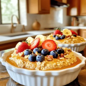 Here are the ingredients for baked protein pancake bowls. These items make a tasty and healthy meal. - 1 cup rolled oats - 1 scoop vanilla protein powder - 1 teaspoon baking powder - 1/2 teaspoon cinnamon - 1 cup almond milk (or milk of your choice) - 2 large eggs - 1 mashed banana - 1 teaspoon vanilla extract - 1/4 cup blueberries (fresh or frozen) - 1/4 cup chopped nuts (walnuts or pecans) - Optional toppings: maple syrup or honey, fresh fruit (banana slices, strawberries, granola) Each ingredient plays a role. The rolled oats give a nice base. The protein powder adds a healthy boost. Baking powder helps the pancakes rise. Cinnamon gives warmth and flavor. Almond milk makes it creamy. Eggs bind everything together. The mashed banana adds sweetness. Blueberries bring freshness. Nuts add crunch. Lastly, toppings like syrup or fruit make it special. When you gather these ingredients, you set the stage for a delightful dish. You can easily find them at your local store. This recipe is simple, and you will enjoy making it! For the full recipe, check the details above. - Preheat your oven to 350°F (175°C). - Grease a muffin tin or a round baking dish. - In a large bowl, combine 1 cup rolled oats, 1 scoop vanilla protein powder, 1 teaspoon baking powder, and 1/2 teaspoon cinnamon. Mix well. - In another bowl, whisk together 1 cup almond milk, 2 large eggs, 1 mashed banana, and 1 teaspoon vanilla extract until smooth. - Pour the wet mixture into the dry ingredients. Stir until just combined. - Gently fold in 1/4 cup blueberries and 1/4 cup chopped nuts. - Divide the batter evenly into the muffin tin or pour it into the baking dish. - Bake for 20-25 minutes. Look for golden tops and a clean toothpick. - Allow to cool slightly before removing from the muffin tin or cutting into bowls. - Serve warm, drizzled with maple syrup or honey, and topped with fresh fruit. For the full recipe, check out the ingredient list above. Enjoy your tasty and healthy breakfast! To get the best results, keep a few key tips in mind. First, ensure even baking by using a preheated oven. This helps the batter cook uniformly. Check your pancake bowls a few minutes before the time is up. If they look golden, insert a toothpick. If it comes out clean, they are ready. To avoid dryness, do not overmix your batter. Mix just until the dry and wet ingredients come together. Overmixing can lead to tough pancakes. If you want to fold in blueberries and nuts, do it gently. This preserves their shape and keeps the batter light. Now, let’s talk toppings. Adding fresh fruit like banana slices or strawberries can elevate the taste. A drizzle of maple syrup or honey adds sweetness and richness. Granola can add a delightful crunch. Get creative with your toppings to make each bowl unique. For an eye-catching presentation, arrange your toppings in a colorful way. Layer fruits and nuts on top for a beautiful display. The more vibrant your bowl looks, the more appealing it becomes to eat! If you want to switch up your ingredients, there are plenty of options. For protein powder, try chocolate or plant-based versions. Almond milk can be replaced with oat or soy milk, depending on your taste. If you need gluten-free options, use certified gluten-free oats. For a vegan twist, swap the eggs for flax eggs. Simply mix one tablespoon of ground flaxseed with three tablespoons of water and let it sit for a few minutes. These simple changes can help you tailor the recipe to fit your needs while keeping it delicious. For the complete instructions, check out the Full Recipe! {{image_2}} You can play with flavors in your baked protein pancake bowls. Here are two tasty ideas: - Chocolate chip protein pancake bowls: Add 1/2 cup of chocolate chips to the batter. The sweet chocolate pairs well with the oats. - Peanut butter and banana twist: Mix in 1/4 cup of creamy peanut butter and an extra mashed banana. This combo brings a rich taste and extra protein. Toppings can change with the seasons. Here are fun ways to make your pancake bowls special: - Adding seasonal fruits for variety: Use fresh peaches in summer or apples in fall. Different fruits add color and flavor. - Incorporating spices for enhanced flavor: Try adding nutmeg in winter or fresh mint in spring. A sprinkle of spices gives your bowls a fresh twist. You can change how you serve your pancake bowls: - Mini pancake bowls for portion control: Use a mini muffin tin. Each bowl is just the right size for a snack. - Single large pancake bowl for family-serving: Use a big round dish. This makes it easy to share at breakfast or brunch. These variations make it fun and easy to enjoy baked protein pancake bowls every day! Check out the Full Recipe for more details on making these delicious treats. To store your baked protein pancake bowls, let them cool first. Then, place them in an airtight container. This will keep them fresh. You can use glass or plastic containers. Make sure they are sealed well to prevent air from getting in. You can also wrap them in plastic wrap or foil. This adds extra protection from moisture. When it's time to eat, you can reheat them easily. Use the microwave for quick warming. Place a pancake bowl on a plate and heat for about 30 seconds. You can also use an oven. Preheat it to 350°F (175°C) and bake for 10 minutes. Add a splash of almond milk to keep them moist. This helps them stay soft and tasty. Baked protein pancake bowls last about four days in the fridge. If you want to keep them longer, freeze them. They can stay fresh for up to three months in the freezer. When checking for spoilage, look for any strange smells or a change in texture. If they feel dry or hard, it’s best to toss them out. Enjoy your delicious meal prep! Yes, you can make these bowls ahead of time. To meal prep, bake the bowls and let them cool. Store them in airtight containers. They stay fresh in the fridge for up to five days. You can also freeze them for longer storage. Just thaw in the fridge overnight before reheating. This way, you always have a quick, tasty meal ready. To make more servings, simply scale up the ingredients. Double or triple the amounts based on how many you need. Use the same ratio for each ingredient. For instance, if you want to serve eight, use two cups of oats and two scoops of protein powder. Keep the baking time similar but check for doneness with a toothpick. Yes, these bowls can be gluten-free. Use gluten-free rolled oats instead of regular ones. Check your protein powder for gluten-free labeling. Most brands are safe, but verifying is smart. This way, you can enjoy a delicious meal without gluten worries. The best protein powder depends on your taste and needs. I recommend vanilla for a sweet flavor. Whey protein blends well and is creamy. Plant-based options like pea or rice protein are great for vegan diets. Choose one that fits your diet, and enjoy the tasty benefits of these bowls. You can find the Full Recipe above to get started! You now have a clear guide to making Baked Protein Pancake Bowls. We covered key ingredients, step-by-step baking instructions, and tips to enhance your dish. You learned about flavor variations and how to store leftovers. These bowls are flexible and fun, allowing you to mix and match ingredients. Enjoy creating your own unique versions. Remember to experiment with toppings and flavors to find what you love most. Happy cooking!