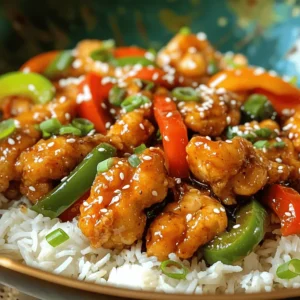 - 500g boneless chicken thighs, cut into bite-sized pieces - 1 onion, sliced - 2 bell peppers (red and green), sliced - 3 cloves garlic, minced - 1 inch ginger, grated - 3-4 tablespoons of soy sauce - 2 tablespoons sriracha sauce (adjust for spice level) - 1 tablespoon honey - 1 tablespoon rice vinegar - 1 teaspoon sesame oil - 1 tablespoon cornstarch - 3 green onions, chopped (for garnish) - Sesame seeds (for garnish) - 1 teaspoon chili flakes for extra heat This Asian Spicy Dragon Chicken recipe bursts with flavor. The chicken thighs give a juicy base. I love using fresh vegetables like onions and bell peppers. They add crunch and color. The garlic and ginger bring warmth and depth to the dish. For seasonings, soy sauce and sriracha create a spicy kick. Honey balances the heat with sweetness. Rice vinegar adds a tangy note. Sesame oil gives a rich flavor, while cornstarch helps crisp the chicken. Lastly, green onions and sesame seeds make great garnishes. If you like more heat, sprinkle chili flakes on top. This dish is not just tasty; it's also visually appealing. You can find the full recipe in the link provided. Enjoy cooking! Start by taking 500g of boneless chicken thighs. Cut them into bite-sized pieces. Place the chicken in a bowl. Add 1 tablespoon of cornstarch. Mix it well until the chicken is evenly coated. This step is key. An even coating helps the chicken get crispy when cooked. Heat 1 tablespoon of vegetable oil in a large pan over medium-high heat. Once the oil is hot, add the chicken pieces in a single layer. Cook for about 5-6 minutes. Stir occasionally until the chicken turns golden brown and is fully cooked. When done, remove the chicken from the pan and set it aside. In the same pan, add a bit more oil if needed. Now, toss in 1 sliced onion and 2 sliced bell peppers. Stir-fry for about 3-4 minutes until they start to soften. This timing keeps the veggies crisp and vibrant. Now it’s time to add some great flavors. Add 3 cloves of minced garlic and 1 inch of grated ginger to the pan. Stir for 1-2 minutes until the aroma fills your kitchen. Next, grab a small bowl. Whisk together 3-4 tablespoons of soy sauce, 2 tablespoons of sriracha sauce, 1 tablespoon of honey, 1 tablespoon of rice vinegar, 1 teaspoon of sesame oil, and 1 teaspoon of chili flakes. This sauce brings everything together. Return the chicken to the pan. Pour the sauce over the chicken and veggies. Stir everything together until well coated. Cook for an additional 2-3 minutes to heat through. The sauce will thicken slightly, adding flavor to each bite. For a complete guide, check the Full Recipe. Enjoy the process! To get that crispy chicken, start by coating the pieces in cornstarch. This step is key. The cornstarch helps the chicken fry up nice and crunchy. - Heat your oil well. Use medium-high heat when cooking. This ensures the chicken browns quickly, sealing in juices. - Cook in batches. Avoid crowding the pan. This helps each piece cook evenly and stay crispy. The cooking method matters! Stir-frying works best here. It gives you that desired texture by keeping the chicken juicy and the outside crispy. Want to adjust the spice? Sriracha is your friend. Start with two tablespoons, then taste. Add more if you like it hotter! - Balance flavors. Use honey to cut the heat. It adds sweetness that pairs well with spice. - Acid is important. Rice vinegar brightens the dish. It cuts through the richness and enhances the overall flavor. Plating is key to making your dish look great. Serve the Dragon Chicken over steamed jasmine rice. The fluffy rice soaks up the sauce nicely. - Garnish for color. Sprinkle extra green onions and sesame seeds on top. These add color and a nice crunch. - Pair with sides. Steamed broccoli or snap peas provide a fresh, colorful touch. They also add nutrients to your meal. For the full recipe, check out the complete guide. Enjoy cooking! {{image_2}} You can swap chicken for other proteins like tofu or shrimp. Tofu adds a nice texture and soaks up flavors well. Use firm tofu and press it to remove excess moisture. Cut it into bite-sized cubes and coat with cornstarch like the chicken. When using shrimp, choose medium or large shrimp. Cook them for about 3-4 minutes until they turn pink. Adjust cooking time based on the protein you choose. You can mix up the sauce to fit your taste. Instead of sriracha, try using a garlic or sweet chili sauce for a different kick. For a milder sauce, reduce the sriracha or skip it entirely. You can also add a bit of peanut butter for a creamy twist. If you want a tangy flavor, try adding lime juice instead of rice vinegar. Feel free to experiment with spices like paprika or turmeric. Seasonal veggies work great in this dish. You can use broccoli, snap peas, or even zucchini for a fresh touch. Adding these will boost nutrients and flavor. Chop your veggies into similar sizes for even cooking. This way, they will cook at the same time and blend well with the chicken. For added crunch, include some bean sprouts or water chestnuts. Don't forget to check out the Full Recipe for more tips and ideas! To keep your Asian Spicy Dragon Chicken tasting great, let it cool first. Place it in the fridge for 30 minutes. This helps prevent extra steam, which can make the chicken soggy. Always separate the chicken from the sauce when storing. The sauce can make the chicken lose its crispiness. You can store your Dragon Chicken in the fridge or freezer. For the fridge, keep it in an airtight container. It stays fresh for 3-4 days. If you want to save it longer, freeze it. Place it in freezer-safe bags or containers. It can last up to 3 months in the freezer. When you reheat your Dragon Chicken, do it slowly to keep the texture. Use the stove for best results. Heat it in a pan over medium heat. Add a splash of water to keep it moist. Stir it for about 5-7 minutes until it’s hot. If using a microwave, cover it and heat in short bursts. Aim for 1-2 minutes, stirring in between. Always check the chicken reaches 165°F before eating. For more details on the recipe, check the Full Recipe. Asian Spicy Dragon Chicken is a vibrant dish that packs a punch. It features tender chicken pieces coated in a spicy sauce. The sauce blends soy sauce, sriracha, and honey, giving it a sweet and spicy flavor. You’ll taste fresh garlic, ginger, and colorful bell peppers. This dish is perfect for those who love bold flavors and a bit of heat. Yes, you can prepare Asian Spicy Dragon Chicken ahead of time. Cook the chicken and sauce as directed, but store them separately. This way, your chicken stays crispy. You can make it a day or two in advance. Just reheat in a pan before serving. This meal is quick, so you’ll have dinner ready in no time. Pairing is key to enjoying Dragon Chicken. Here are some great options: - Steamed jasmine rice: It soaks up the sauce well. - Noodles: Use rice noodles or egg noodles for a hearty side. - Steamed broccoli: Adds color and balances the spice. - Cucumber salad: A cool crunch that refreshes the palate. Feel free to mix and match these sides to create a full meal. Enjoy the bold flavors and textures! For the full recipe, check out the Asian Spicy Dragon Chicken details. In this blog post, we explored how to make Asian Spicy Dragon Chicken. We discussed key ingredients like chicken, fresh veggies, and unique sauces that create bold flavors. I shared step-by-step instructions for preparation and cooking. You learned tips for achieving the perfect texture and ideas for variations and storage. This dish is not only delicious but also easy to adapt. Remember, cooking is about experimenting with flavors. Enjoy the process and make it your own!