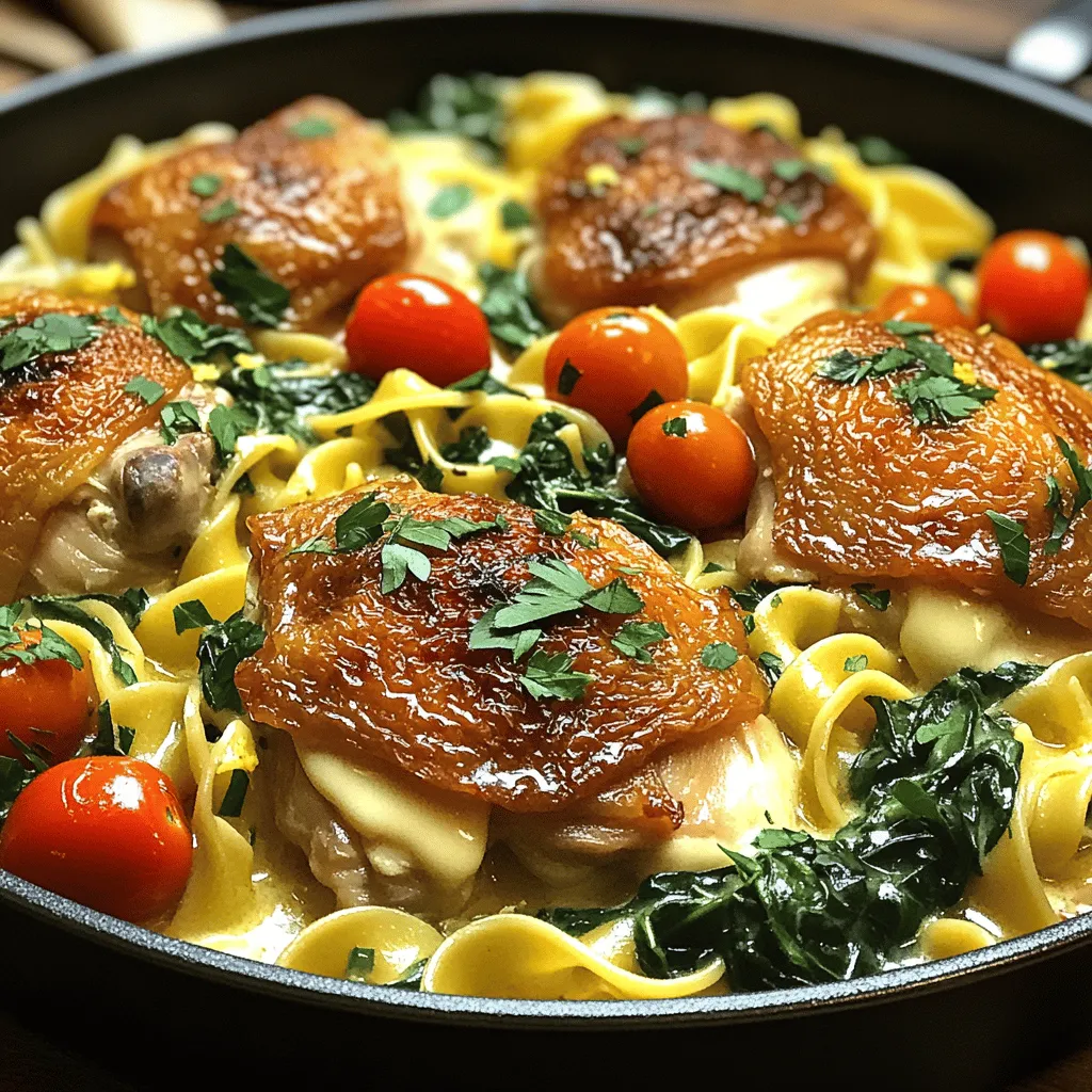 One-Pan Chicken with Buttered Noodles Delightful Meal