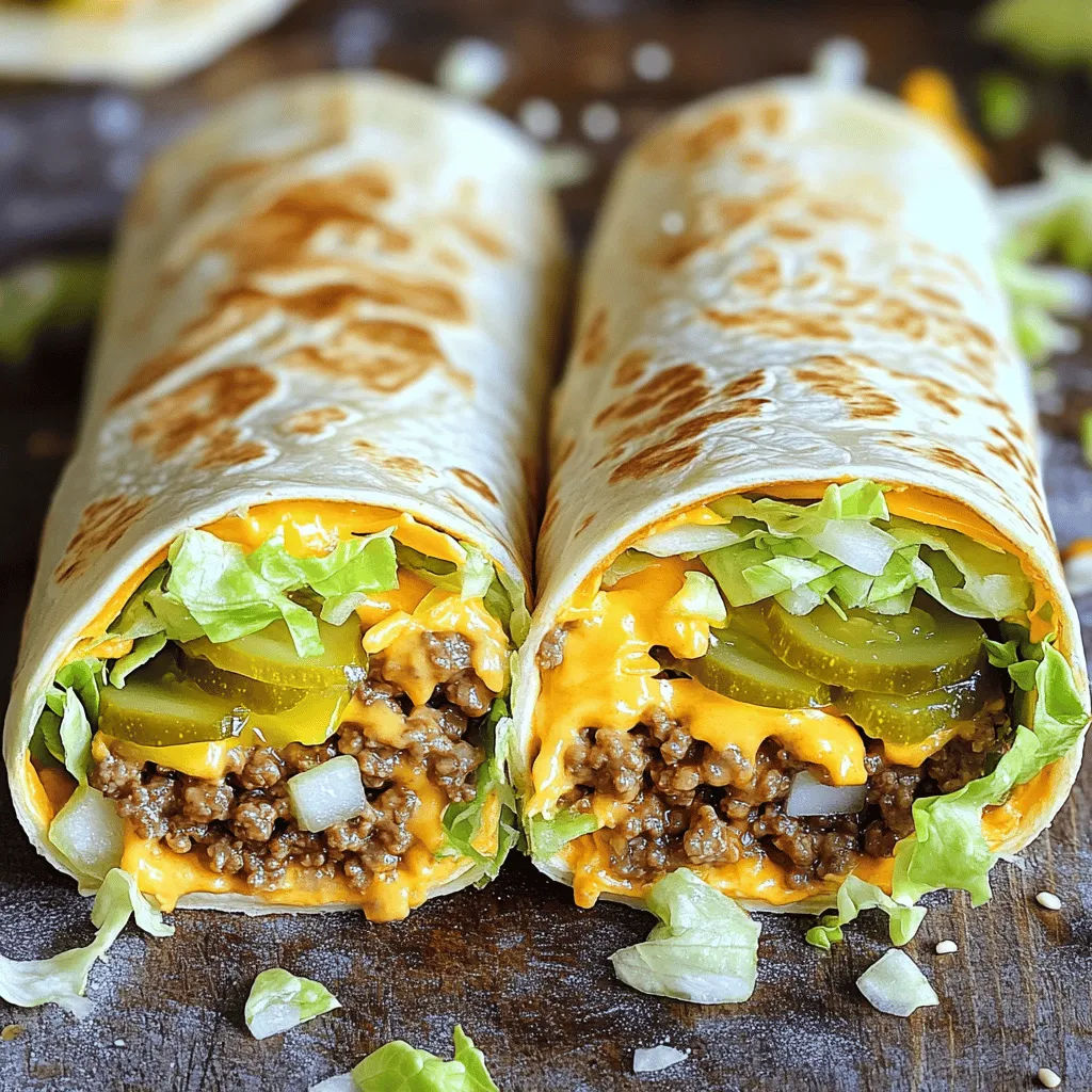 Homemade Big Mac Wraps Delicious and Easy Recipe