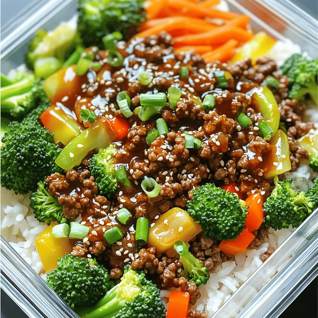 Meal Prep Ground Beef Teriyaki Simple and Savory Dish