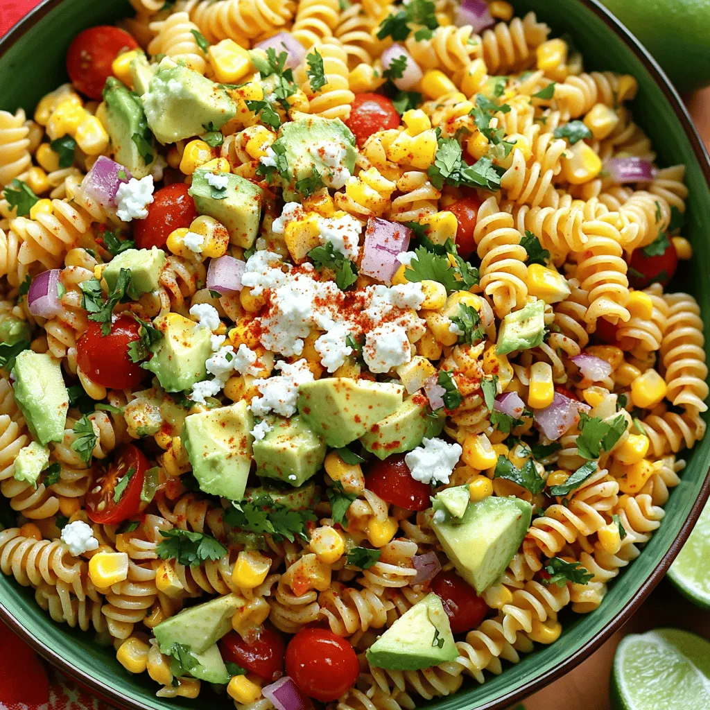 Tasty Mexican Street Corn Pasta Salad Delightful Dish