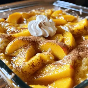 - 4 ripe peaches, peeled and sliced - 1 cup granulated sugar, divided - 1 tablespoon lemon juice - 1 cup all-purpose flour - 1 ½ teaspoons baking powder - ½ teaspoon salt - 1 cup milk - 1 stick (½ cup) unsalted butter, melted - 1 teaspoon vanilla extract - ½ teaspoon ground cinnamon - Whipped cream or vanilla ice cream for serving (optional) To make Tennessee Peach Pudding, you need fresh, juicy peaches. They give the dish its sweet, vibrant flavor. The sugar helps balance the tartness of the peaches. Lemon juice adds a bright note and enhances the fruit's taste. Flour, baking powder, and salt create the base of the pudding. The milk and melted butter bring moisture and richness. Vanilla extract adds warmth, while cinnamon gives a cozy spice touch. You can serve this pudding with whipped cream or vanilla ice cream. It makes each bite even more delightful. If you want a warm dessert that feels like a hug, this is the one. For the complete recipe, check out the Full Recipe section above. First, take your ripe peaches and slice them. I like to use four peaches for the best flavor. Next, place the sliced peaches in a bowl. Add half a cup of granulated sugar and one tablespoon of lemon juice. Toss the peaches until they are well-coated. This step helps to bring out their natural sweetness. Let them sit for about ten minutes. This marinating time makes the peaches even juicier. While the peaches are soaking, grab another bowl. In this bowl, whisk together one cup of all-purpose flour, the remaining half cup of sugar, one and a half teaspoons of baking powder, and half a teaspoon of salt. Mixing these dry ingredients well is key. It ensures even baking and a nice rise in your pudding. Now, it’s time to bring everything together. Pour in one cup of milk, half a cup of melted unsalted butter, and one teaspoon of vanilla extract into the dry mix. Stir gently until all the ingredients are combined. You want the batter to be slightly lumpy. This texture is normal and will create a lovely pudding. Preheat your oven to 350°F. Grab a greased 9x9 inch baking dish and pour the batter into it. Next, spoon the marinated peaches evenly over the top. Don’t stir! The peaches will sink as they bake, making every bite fruity and delicious. For a little extra flavor, sprinkle half a teaspoon of ground cinnamon over the peaches. Bake this in your preheated oven for 40 to 45 minutes. You’ll know it’s done when the top is golden brown and a toothpick comes out clean. Enjoy your Tennessee Peach Pudding warm or with a scoop of vanilla ice cream! For the full recipe, check the ingredients list above. To get a fluffy batter, you need to mix well but not too much. When you stir, stop when the batter looks a little lumpy. This keeps air in the mix. Air helps make your pudding light and fluffy. The temperature of your ingredients matters too. Use room temperature milk and melted butter. Cold ingredients can make the batter dense. Let your butter cool after melting. This step keeps your pudding soft and airy. You can add spices like nutmeg or allspice to boost flavor. Just a pinch can make a big difference. These spices add warmth and depth to the dish. You can also play with peach types. Use clingstone peaches for a sweet bite or freestone for easy slicing. Both options can change the taste and texture. Serve your pudding warm with whipped cream or vanilla ice cream. The cold cream blends well with the warm pudding. It creates a delightful contrast. For a pretty presentation, use fresh peach slices or mint leaves on top. A sprinkle of cinnamon can also enhance the look and flavor. For the full recipe, check back for details on making this dish! {{image_2}} You can make Tennessee Peach Pudding gluten-free by using almond or coconut flour. These flours work well and give a nice taste. Just replace the all-purpose flour with an equal amount of either. Almond flour adds a nutty flavor, while coconut flour gives a hint of sweetness. Both options keep the pudding moist and delicious. If peaches are not in season, try using berries or other stone fruits. Raspberries and blueberries add a nice tartness, while cherries or plums bring sweetness. You can mix and match fruits based on what you like or what you have. Each fruit changes the flavor but keeps the pudding just as tasty. For a vegan version, replace the milk with almond or coconut milk. You can use flaxseed meal mixed with water as an egg substitute. Just mix 1 tablespoon of flaxseed meal with 2.5 tablespoons of water and let it sit for a few minutes. This mixture binds the ingredients and keeps the pudding moist. These simple swaps make this dessert friendly for everyone. For the full recipe, check out Tennessee Peach Pudding . Enjoy making this sweet dish your way! To keep your Tennessee Peach Pudding fresh, store it in the fridge. Use an airtight container. This helps keep out moisture and odors. It will stay good for about 3 to 4 days. If you want to enjoy it later, freezing is a great option. When reheating, use the oven for best results. Set your oven to 350°F (175°C). Place the pudding in a baking dish. Cover it with foil to keep it from drying out. Heat for about 15-20 minutes or until warm. This method keeps the texture nice and soft. To freeze, let the pudding cool completely. Cut it into portions for easy thawing. Wrap each piece tightly in plastic wrap, then place it in a freezer bag. Label the bag with the date. It can be frozen for up to 3 months. When you're ready to enjoy, thaw it in the fridge overnight. Reheat it in the oven as mentioned. Enjoy your sweet treat anytime! Tennessee Peach Pudding is a warm, sweet dessert. This dish has roots in Southern cooking. It combines fresh peaches with a rich batter. The pudding bakes into a soft, cake-like texture. You find this treat in many homes across Tennessee. It’s a favorite during peach season, which peaks in summer. The taste is sweet and fruity, with hints of cinnamon. This dessert is a true Southern delight that warms the heart. Yes, you can use canned peaches if fresh ones are not available. Make sure they are in light syrup or juice. Drain them well to avoid excess liquid in the pudding. Canned peaches still add sweetness and flavor. However, fresh peaches give the best taste and texture. If you use canned peaches, reduce sugar slightly. This helps balance the sweetness. Look for a golden brown top when baking is complete. You can also check with a toothpick. Insert it in the center; it should come out clean. The edges will pull away from the dish too. If the center is still wet, bake a little longer. Let it cool for a few minutes before serving. This recipe can inspire other treats like cobblers or crumbles. You can change the fruit to berries for a new flavor. Using different fruits gives you many options. The base recipe is flexible and simple. Combine it with apples or cherries for a twist on the classic. Serve it warm with ice cream or whipped cream. Yes, you can prepare this dish ahead of time. You can mix the batter and fruit the night before. Cover it in the fridge until you are ready to bake. Just remember to let it sit at room temperature before baking. This helps it bake evenly. You can also reheat leftovers easily. Enjoy it warm even after a day or two! For the full recipe, check out the earlier section. This recipe for Tennessee Peach Pudding is easy and fun. You learned about the main ingredients, from ripe peaches to butter. I shared step-by-step instructions to help you bake it perfectly. Tips on texture and flavors will enhance your dish. Don't forget variations, like gluten-free and vegan options. Proper storage and reheating keep it tasty for later. I hope you enjoy making this warm, sweet dessert. It's sure to impress your family and friends. Happy baking!