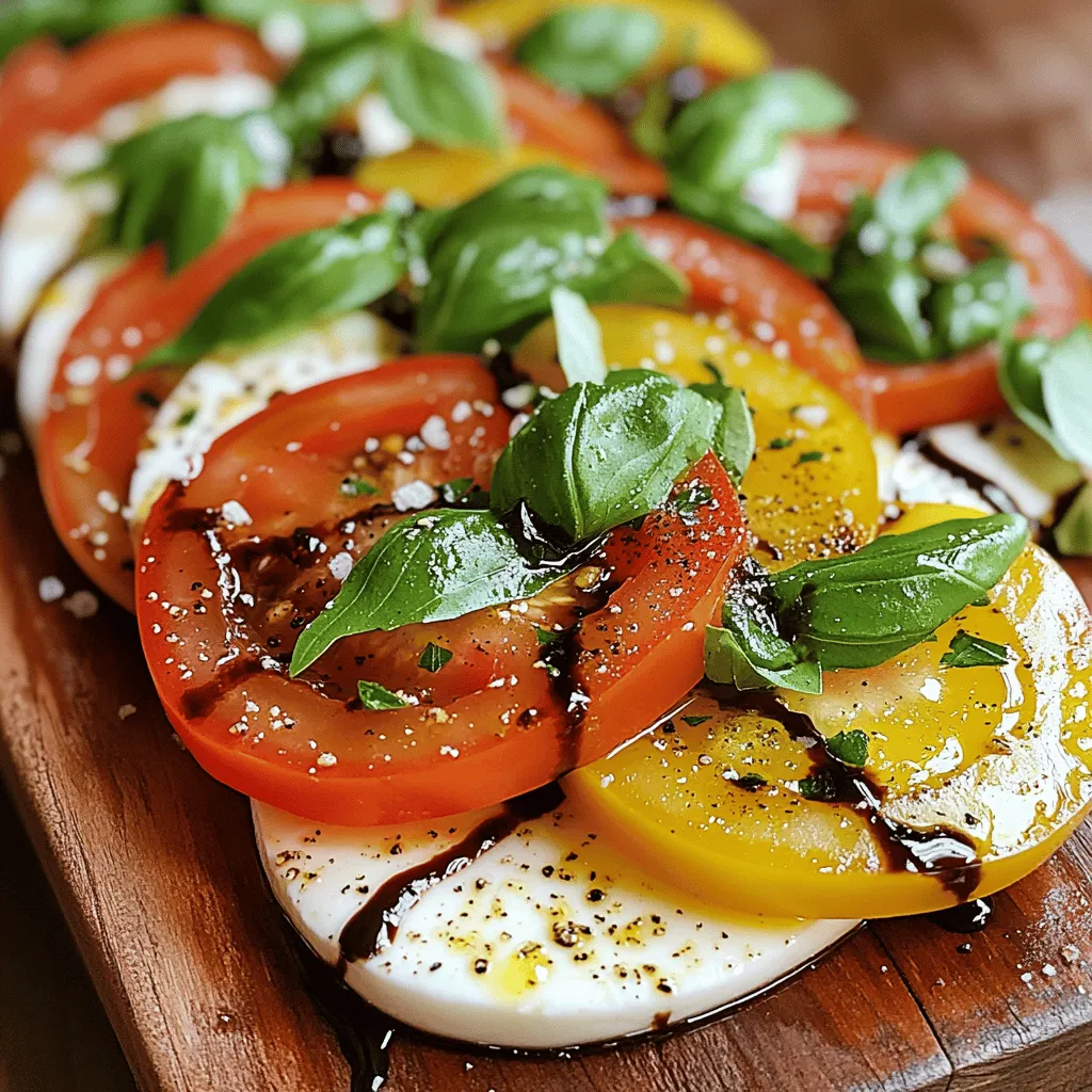 Caprese Salad with Balsamic Glaze Fresh and Tasty Dish