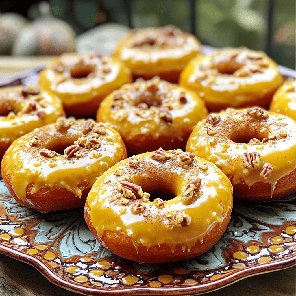 Baked Pumpkin Donuts with Maple Glaze Delight