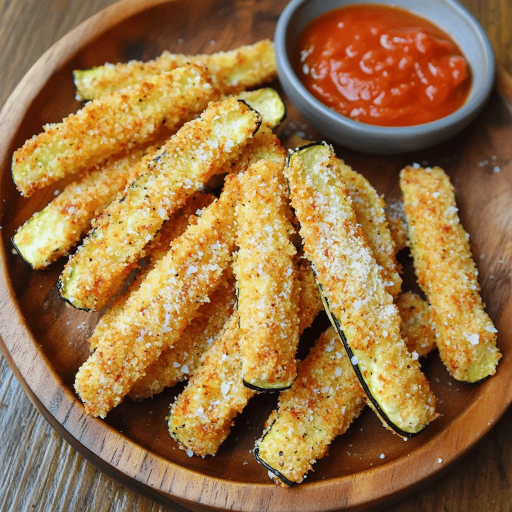 Crispy Baked Zucchini Fries Healthy Snack Option