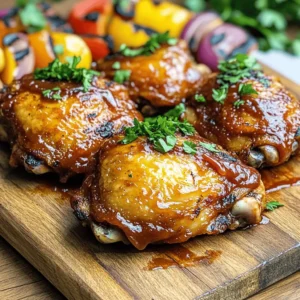 To make low carb BBQ chicken thighs, you'll need a few key items: - 4 bone-in, skin-on chicken thighs - 1 tablespoon olive oil - 1 teaspoon garlic powder - 1 teaspoon onion powder - 1 teaspoon smoked paprika - 1 teaspoon cumin - ½ teaspoon cayenne pepper (adjust to taste) - Salt and pepper to taste - ½ cup sugar-free BBQ sauce - Fresh parsley, chopped (for garnish) The chicken thighs are juicy and packed with flavor. The skin helps keep them moist while cooking. The sugar-free BBQ sauce adds a nice touch without the carbs. You can enhance the flavor with extra spices or marinades. Try adding: - A splash of lemon juice for brightness - A tablespoon of mustard for tang - Fresh herbs like thyme or rosemary For side dishes, consider serving: - Grilled vegetables like zucchini or bell peppers - A fresh green salad with a light dressing - Cauliflower rice for a low-carb option These low-carb BBQ chicken thighs are great for a healthy diet. Each serving contains about 300 calories. You get: - 25 grams of protein - 20 grams of fat - 5 grams of carbohydrates This dish is perfect for anyone watching their carb intake. Enjoy delicious flavors without the guilt! For the complete cooking process, check the Full Recipe. 1. Preheat your grill or oven to 400°F (200°C). If you use a grill, clean it well. Oil it to prevent sticking. 2. In a large bowl, mix the olive oil, garlic powder, onion powder, smoked paprika, cumin, cayenne pepper, salt, and pepper. Stir until well blended. - For grilling, place the chicken thighs skin-side down. Grill for about 10 minutes until the skin is crispy. Flip and grill for another 10-15 minutes. Baste with sugar-free BBQ sauce in the last 5 minutes. - For oven baking, place the chicken thighs on a tray lined with parchment. Bake for 20-25 minutes until the inside reaches 165°F (74°C). Brush with BBQ sauce during the last 5 minutes. Timing is key for basting. Baste your chicken thighs with BBQ sauce just before they finish cooking. This adds flavor and keeps them moist. Let the chicken rest for about 5 minutes after cooking. Resting helps the juices settle, making the chicken juicy and tender. To get crispy skin on your chicken thighs, start with a hot grill or oven. Dry the skin well with paper towels. This helps the fat render out, making the skin crispier. Avoid flipping the chicken too soon. Let it sear for a while to get that nice brown color. Common grilling mistakes include overcrowding the grill and not preheating. Give each piece space to cook evenly. Also, check for flare-ups. They can burn your chicken. Keep a close eye on the heat to ensure a steady cook. For the best presentation, use a wooden cutting board or a rustic platter. Plate the chicken thighs neatly, and drizzle extra BBQ sauce on top. This adds to the flavor and looks great. For garnishes, sprinkle chopped parsley over the chicken. It adds color and freshness. Sides like grilled vegetables or a crisp green salad pair well, enhancing your meal with texture and taste. Marinate your chicken thighs for at least 30 minutes or up to overnight. A longer marinating time makes the flavors deeper and richer. You can use a simple mixture of olive oil, vinegar, and herbs for a quick marinade. For BBQ sauce variations, try adding different spices like chili powder or honey for sweetness. You can also mix in fruit juices for a unique twist, like pineapple or orange juice. This adds a delicious sweetness that complements the BBQ flavor. {{image_2}} You can switch up the protein in this low carb BBQ dish. Chicken thighs are juicy and flavorful, but chicken breasts or drumsticks work well too. Chicken breasts will be leaner, while drumsticks are fun and add a unique flavor. If you want a vegetarian twist, try using tofu or tempeh. Both absorb flavors well and can give you a great BBQ taste. To add some heat, you can try spicy variations. Use cayenne pepper, chili powder, or even hot sauce. This will give your chicken an extra kick. For a sweeter taste, you can add fruit-based sauces. Pineapple or peach BBQ sauce can bring a nice balance to the spice. Just make sure they are sugar-free to keep it low carb. The air fryer is a fantastic tool for low carb BBQ chicken. It gives you crispy skin without deep frying. Set your air fryer to 380°F (193°C) and cook for about 25 minutes. Flip halfway for even cooking. Another easy method is the slow cooker. Just season your chicken and add a bit of BBQ sauce. Let it cook on low for 6-8 hours. This way, you get tender, flavorful chicken with less effort. For the full recipe, refer back to the beginning. Enjoy experimenting with these variations! Error: Error code: 429 - {'error': {'message': 'Rate limit reached for gpt-4o-mini in organization org-zFeAnX8gJvsCtEtJubNX3NN3 on tokens per min (TPM): Limit 200000, Used 199398, Requested 2014. Please try again in 423ms. Visit https://platform.openai.com/account/rate-limits to learn more.', 'type': 'tokens', 'param': None, 'code': 'rate_limit_exceeded'}} Yes, you can prep this dish ahead. First, season the chicken thighs the night before. Place them in a bowl, cover with plastic wrap, and refrigerate. This allows the flavors to soak in. You can also make the BBQ sauce ahead. Store it in a jar in your fridge. When ready to cook, just grill or bake as normal. Absolutely! This chicken is great for meal prep. Once cooked, let the chicken cool. Then, cut the thighs into portions. Place each portion in a meal prep container. You can store them in your fridge for up to four days. For longer storage, freeze the portions. Just thaw in the fridge the night before you plan to eat. You have many options for sides. Here are some tasty ideas: - Grilled vegetables like zucchini and bell peppers - A fresh green salad with a light dressing - Cauliflower rice for a filling low-carb option - Creamy coleslaw made with a low-carb dressing - Steamed broccoli or asparagus for a healthy crunch These sides balance the meal and keep it low in carbs. Enjoy your flavorful BBQ chicken! You now know how to make tasty low-carb BBQ chicken thighs. We covered the essential ingredients, cooking methods, and helpful tips for success. Remember, resting the chicken ensures juicy bites. You can also experiment with different proteins and sauces to keep meals exciting. This dish is great for meal prep and can store well, making weeknight dinners easier. Enjoy your cooking and serve it with your favorite sides!
