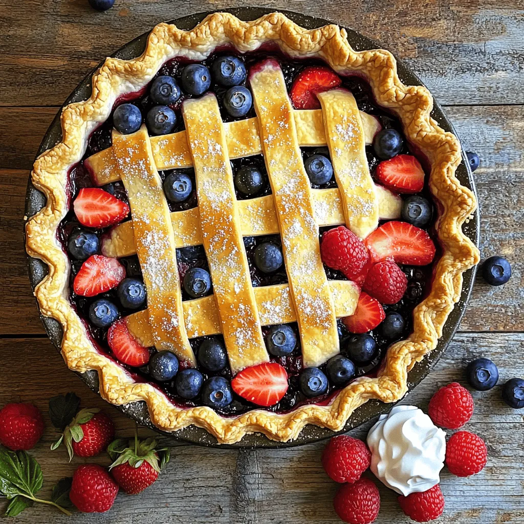 Triple Berry Pie Delightful Holiday Dessert Recipe
