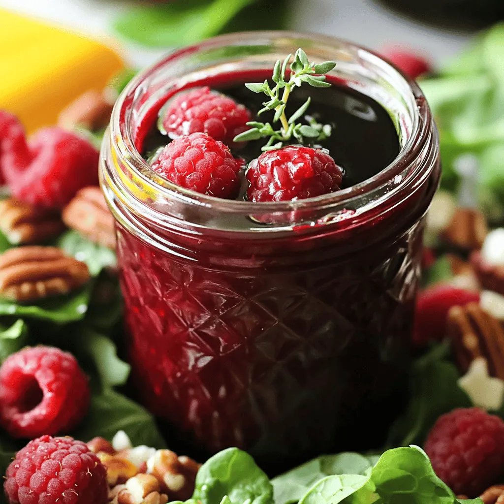 Raspberry Balsamic Vinaigrette Salad Dressing Delight
