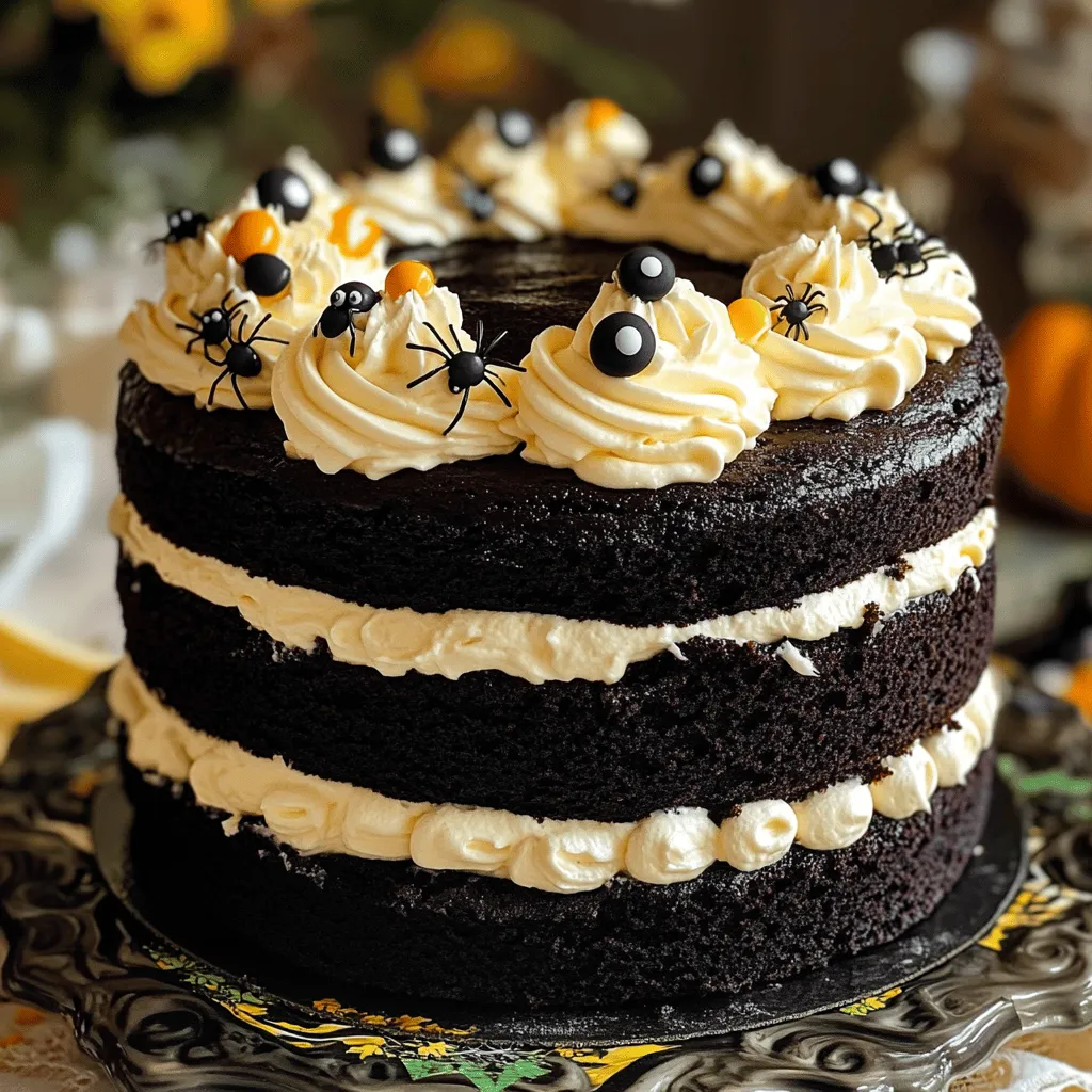 Spooky Black Velvet Halloween Cake Delight Recipe
