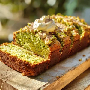 - 2 cups grated zucchini (about 2 medium zucchinis) - 1 cup granulated sugar - 1/2 cup packed brown sugar - 3 large eggs - 1/2 cup vegetable oil - 1/2 cup unsweetened applesauce - 2 teaspoons vanilla extract - 2 cups all-purpose flour - 1 teaspoon baking soda - 1/2 teaspoon baking powder - 1 teaspoon ground cinnamon - 1/2 teaspoon ground nutmeg - 1/4 teaspoon salt To make the best zucchini bread, I focus on fresh and simple ingredients. Grated zucchini is key. It adds moisture and flavor without being too strong. Using both granulated and brown sugar gives a nice balance of sweetness. The brown sugar adds a hint of molasses taste. I like to use large eggs for richness. Vegetable oil keeps the bread moist, while unsweetened applesauce adds natural sweetness and cuts fat. The vanilla extract ties all the flavors together. Baking essentials like all-purpose flour, baking soda, and baking powder help the bread rise. The spices, like cinnamon and nutmeg, bring warmth and depth to the bread. A pinch of salt enhances all these flavors. - 1/2 cup chopped walnuts (optional) - 1/2 cup semi-sweet chocolate chips (optional) For a twist, I often add chopped walnuts. They give a nice crunch and nutty flavor. Chocolate chips are another great addition. They melt into the bread, providing bursts of sweetness. You can also try other flavorings like ginger or dried fruit for variation. You can find the full recipe to follow along and create your perfect zucchini bread. 1. First, preheat your oven to 350°F (175°C). This is key for even baking. 2. Next, grease a 9x5 inch loaf pan or line it with parchment paper. This helps the bread release easily. 3. Now, grab your zucchinis. Wash them well, then grate them. You will need about 2 cups of grated zucchini. Set this aside. 1. In a large mixing bowl, combine the grated zucchini, granulated sugar, brown sugar, eggs, vegetable oil, unsweetened applesauce, and vanilla extract. Mix these well until everything is combined. 2. In another bowl, whisk together the all-purpose flour, baking soda, baking powder, ground cinnamon, ground nutmeg, and salt. This step helps the dry ingredients blend nicely. 3. Gradually add the dry mixture to the wet mixture. Stir it gently just until combined. Be careful not to overmix! This keeps the bread light and fluffy. 4. If you want, fold in the chopped walnuts or semi-sweet chocolate chips. These add great flavor and texture to the bread. 1. Pour the batter into your prepared loaf pan, spreading it evenly. 2. Place the pan in your preheated oven and bake for 55-60 minutes. To check if it's ready, insert a toothpick in the center. If it comes out clean, it’s done! 3. Once baked, remove the bread from the oven. Let it cool in the pan for about 10 minutes. Then, transfer it to a wire rack to cool completely. Enjoy your delicious zucchini bread! For the full recipe, check out the earlier section. To get the best zucchini bread, you need to mix it just right. Overmixing makes the bread tough. Mix until you see no dry flour, then stop. This keeps the bread soft and fluffy. Moisture is key in zucchini bread. Use fresh zucchini for the best results. If it’s too watery, squeeze out some juice. This helps avoid a soggy bread. You can also add applesauce for extra moisture. When serving zucchini bread, slice it warm for the best taste. You can spread cream cheese on top for a rich flavor. A sprinkle of cinnamon adds a nice touch. For a fresh look, garnish with mint leaves. This not only looks good but also adds a hint of freshness. Pair it with tea or coffee for a delightful snack. Enjoy your delicious creation! {{image_2}} You can make your zucchini bread even better with fun flavors. Try adding different spices like ginger or cloves. They add warmth and depth. You can also mix in dried fruits or seeds. Dried cranberries or raisins add sweetness. Seeds like sunflower or pumpkin can give a nice crunch. Each addition makes your bread unique. If you want a gluten-free bread, you can use almond or coconut flour instead of regular flour. They work well with zucchini. For a vegan version, replace eggs with flaxseed meal. Just mix one tablespoon of flaxseed meal with three tablespoons of water. Let it sit for a few minutes until it thickens. This gives your batter the moisture it needs. You can also use a plant-based oil in place of vegetable oil. These swaps make the recipe friendly for all diets. For the full recipe, check out the link above. To store leftover zucchini bread, choose the right container. Use an airtight container or wrap the bread in plastic wrap. This keeps it fresh longer. You can store it at room temperature for up to three days. If you live in a humid area, refrigeration is best. Just remember, cold can change the texture a bit. Freezing zucchini bread is simple. First, let it cool completely. Then, wrap it tightly in plastic wrap. Place it in a freezer bag or container. This way, it will not lose quality. You can freeze it for up to three months. When you're ready to eat it, thaw it in the fridge overnight. You can also let it sit at room temperature for a few hours. Enjoy your delicious zucchini bread later! For the complete recipe, check out the Full Recipe. Can I substitute other vegetables? Yes, you can try other vegetables. Carrots work well and add a nice sweetness. You can also use mashed banana for a different flavor. Just be sure to adjust the moisture content. How do I know when it's done baking? The best way to check is with a toothpick. Insert it into the center of the bread. If it comes out clean, your zucchini bread is done. You can also look for a golden-brown crust. Can I use frozen zucchini for this recipe? Yes, frozen zucchini works just fine. Just make sure to thaw and drain it well. Remove excess moisture to avoid a soggy bread. What to do if it's too dry or too wet? If your bread is too dry, try adding a bit more oil or applesauce next time. This will help keep it moist. If it’s too wet, add a little more flour, one tablespoon at a time, until it thickens. Fixing a dense texture If your zucchini bread turns out dense, it might be overmixed. Mix just until combined. Also, check your baking powder and baking soda for freshness. Old leavening agents can fail to give the bread a good rise. Zucchini bread is a tasty treat you can make with simple ingredients. Start with fresh grated zucchini and combine it with sugars, eggs, and baking essentials to craft the perfect batter. We discussed optional add-ins, like walnuts or chocolate chips, to enhance the flavor. Don’t forget the storage tips to keep your bread fresh. Whether you prefer classic or creative flavors, these steps will guide you. Enjoy baking and sharing this delightful recipe, knowing you can adjust it to fit your taste. Happy baking!