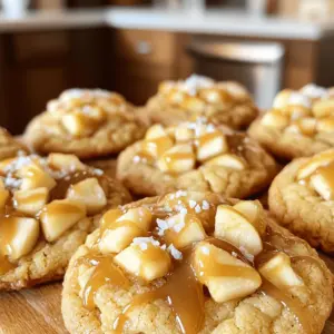 To make salted caramel apple pie cookies, you need the following ingredients: - 2 cups all-purpose flour - 1 teaspoon baking soda - 1/2 teaspoon salt - 1 teaspoon cinnamon - 1/4 teaspoon nutmeg - 1 cup unsalted butter, softened - 3/4 cup brown sugar, packed - 1/2 cup granulated sugar - 1 large egg - 1 teaspoon vanilla extract - 1 cup granny smith apples, peeled and diced - 1/2 cup salted caramel sauce (store-bought or homemade) - Sea salt flakes for garnish Gathering these ingredients is the first step to making a delightful treat. Each one plays a key role. The flour gives structure, while the butter adds richness. The sugars sweeten and help the cookies spread. Using granny smith apples gives a nice tartness that balances the sweet caramel. The spices, like cinnamon and nutmeg, bring warmth and depth to the flavor. Finally, the sea salt flakes on top elevate the sweet and savory notes of the cookies. For the full recipe, you can refer to the details above. Enjoy experimenting with these ingredients to create something special! - Preheat the oven to 350°F (175°C). - Line baking sheets with parchment paper. - In a bowl, whisk together the flour, baking soda, salt, cinnamon, and nutmeg. - In a large bowl, cream the softened butter, brown sugar, and granulated sugar until fluffy. - Mix in the egg and vanilla extract until well combined. - Gradually add the dry mixture to the butter mixture, mixing just until combined. - Gently fold in the diced apples and 1/4 cup of salted caramel sauce. - Using a cookie scoop, drop heaping tablespoons of dough onto the prepared sheets. - Drizzle a small amount of the remaining salted caramel sauce over each cookie. - Bake for 10-12 minutes until the edges are golden brown and the centers are soft. For the full recipe, check out the Salted Caramel Apple Pie Cookies section. To make soft and chewy cookies, keep a few tips in mind. First, do not overbake your cookies. Bake them until the edges turn golden brown, but the centers should still look soft. They will continue to cook on the baking sheet after you take them out. Next, measuring your ingredients accurately is key. Use the spoon-and-level method for flour. Spoon flour into your measuring cup and level it off with a knife. This method helps avoid dense cookies. There are many great ways to enjoy salted caramel apple pie cookies. Serve them warm with a scoop of vanilla ice cream for a tasty treat. You can also pair them with a cup of hot apple cider, enhancing the apple flavor. For a fun twist, try crumbling a cookie over yogurt or oatmeal. It adds a sweet crunch and a burst of flavor. When baking cookies, avoid common mistakes. One mistake is using cold butter. Always soften your butter first. Cold butter makes it hard to cream with sugars, leading to dense cookies. If you find your cookies are overbaked, there is a fix. You can create a cookie sundae. Place a scoop of ice cream on top of a cookie and drizzle with warm salted caramel sauce. It makes a delicious dessert. For the full recipe, check out the complete instructions that guide you through each step for perfect cookies. {{image_2}} You can easily change the flavors in your cookies. Adding nuts like walnuts or pecans gives a nice crunch. You can also mix in chocolate chips for a sweet twist. They blend well with the caramel and apple. For apples, try using Fuji or Honeycrisp. These apples add a different taste and sweetness to the cookies. Mixing apple types can create a unique flavor profile. If you need a gluten-free option, you can swap all-purpose flour with gluten-free flour. Look for blends that work well for baking. You may need to add a bit more liquid to the dough. Keep an eye on the baking time, as it may change. Start checking your cookies a couple of minutes earlier than the recipe states. Feel like mixing things up? You can make mini pies instead of cookies. Just use the same dough and fill small pie tins. Bake until golden and the filling bubbles. Another fun idea is to turn the recipe into a cookie bar. Spread the dough in a baking pan, layer with apples and caramel, and bake. Slice into bars for a delightful treat. You can find the full recipe to get started on these variations. To keep your salted caramel apple pie cookies fresh, place them in an airtight container. This helps to lock in moisture and flavor. You can also layer parchment paper between cookies to avoid sticking. Always store the cookies at room temperature. Avoid the fridge, as it can dry them out. To freeze cookies, first let them cool completely. Then, place them in a single layer on a baking sheet and freeze for about an hour. Once frozen, transfer them to a freezer-safe bag or container. Make sure to remove as much air as possible to prevent freezer burn. To thaw, simply take them out and let them sit at room temperature for 30 minutes. Cookies can last about one week at room temperature if stored properly. Look for signs of spoilage, such as a dry or hard texture. If they smell off or have an unusual taste, it’s best to discard them. For the best flavor and texture, enjoy them fresh within the first few days. Don't forget to check the [Full Recipe] for more guidance! The best way to soften butter is to leave it out. Let it sit at room temperature for about 30 minutes. This warms it up without melting it. If you need it faster, cut the butter into small pieces. You can also use a microwave. Heat for about 5 to 10 seconds, but watch closely. Yes, you can use different types of caramel sauce. Store-bought sauces work well and save time. You can also make your own for a fresh taste. Just ensure the sauce is thick enough for drizzling. A thinner sauce might make the cookies soggy. To make these cookies vegan, replace the butter with a vegan butter substitute. You can use flaxseed meal mixed with water instead of the egg. Mix one tablespoon of flaxseed meal with three tablespoons of water. Let it sit until it thickens. Use a plant-based caramel sauce to keep it dairy-free. If you overmix the dough, the cookies can turn out tough. This happens because too much mixing develops gluten. Gluten gives structure, but not in a cookie. Mix until just combined for soft and chewy cookies. Yes, you can add more apples. Just be mindful of the dough's moisture. More apples can make the cookies wetter. You might need to add a bit more flour to balance it. Aim for one and a half cups of apples for a nice flavor boost without ruining the dough. These salted caramel apple pie cookies combine classic flavors for a tasty treat. We covered ingredients, step-by-step instructions, and tips for perfect cookies. You learned about storage, variations, and common baking mistakes. Now, you have everything you need to bake delicious cookies at home. Enjoy making these cookies just right, and feel free to experiment! Happy baking!