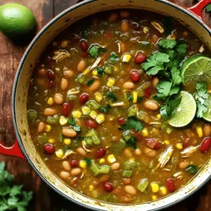 To make this green chili stew, gather these ingredients: - 2 tablespoons olive oil - 1 large onion, diced - 3 cloves garlic, minced - 1 pound ground turkey or chicken - 3 cups fresh green chilies, chopped (such as poblano or hatch) - 1 can (15 oz) diced tomatoes, undrained - 2 cups chicken or vegetable broth - 1 teaspoon ground cumin - 1 teaspoon smoked paprika - 1/2 teaspoon cayenne pepper (adjust to taste) - Salt and pepper, to taste - 1 can (15 oz) kidney beans, drained and rinsed - 1 cup corn kernels (fresh, frozen, or canned) - Fresh cilantro, for garnish - Slices of lime, for serving You can easily swap some ingredients for a new taste. Here are a few ideas: - Ground meat: Use beef or pork instead of turkey or chicken. - Beans: Swap kidney beans for black beans or pinto beans. - Chilies: Try jalapeños or serranos for more heat. - Broth: Vegetable broth works great for a lighter flavor. - Corn: You can use bell peppers or zucchini instead of corn. These swaps can change the dish while keeping it tasty. Green chilies pack a punch, not just in heat but also in health! They are low in calories but high in nutrients. Here are some benefits: - Vitamin C: Green chilies are rich in vitamin C, boosting your immune system. - Capsaicin: This compound may help with weight loss and pain relief. - Antioxidants: They contain antioxidants that fight free radicals in your body. - Fiber: The fiber in chilies aids digestion and keeps you full. Adding green chilies to your diet is a great way to spice up your meals while staying healthy. First, gather all your ingredients. This makes cooking easy and fun. You will need olive oil, onion, garlic, ground turkey or chicken, green chilies, diced tomatoes, broth, spices, kidney beans, and corn. Chop the onion and green chilies. Mince the garlic. This prep work helps the stew cook evenly. Now, heat the olive oil in a large pot over medium heat. When the oil shimmers, add the diced onion. Cook it for about five minutes. You want it soft and clear. Next, stir in the minced garlic and cook for one more minute. This adds a nice aroma to your stew. Add the ground turkey or chicken next. Break it apart with a spoon. Cook this for about seven to ten minutes until it is brown. After that, add the chopped green chilies, diced tomatoes, and broth. Sprinkle in the ground cumin, smoked paprika, cayenne pepper, salt, and pepper. Bring the mixture to a boil. Once boiling, lower the heat. Cover the pot and let it simmer for thirty minutes. This step lets the flavors mix well. After thirty minutes, add the kidney beans and corn. Stir everything together and simmer for another ten minutes. Taste your stew and adjust the seasoning as needed. When ready to serve, ladle the stew into bowls. Garnish with fresh cilantro and lime slices. The lime adds a bright flavor. Enjoy your hearty green chili stew! For the full recipe, check the earlier section. To make your green chili stew shine, focus on fresh ingredients. Fresh green chilies, like poblano, bring bright flavor. You can roast them for a smoky taste. Use a mix of mild and hot chilies for depth. This adds layers of flavor and keeps things interesting. Cooking the onions until soft is key. This step builds a solid base for your stew. Also, letting the stew simmer is crucial. The longer it cooks, the better the flavors blend. One common mistake is not seasoning enough. Always taste as you cook. Adjust salt, pepper, and spices to suit your taste. Another mistake is rushing the cooking time. Give your ingredients time to meld. Skipping the garnish can lessen the dish's appeal. Fresh cilantro and lime slices add brightness. They enhance the stew's overall flavor and presentation. Serve your green chili stew with warm tortillas or rice. This adds a nice texture and soaks up the broth. For a complete meal, pair it with a fresh salad. Consider topping the stew with shredded cheese or avocado. These add creaminess and balance the heat. If you want a fun twist, try it with tortilla chips for crunch. For more details, check out the Full Recipe. {{image_2}} To make this dish vegetarian or vegan, you can swap out the meat. Use mushrooms or lentils for a hearty base. These options add texture and flavor without meat. For broth, use vegetable broth instead of chicken. This keeps the stew rich and full of taste. You can also add more beans or chickpeas for protein. Add extra corn for sweetness. Using these ingredients, you keep the spirit of the stew alive. The heat level in your green chili stew can change the whole feel of the dish. If you love spice, use hot green chilies. You can add more cayenne pepper too. This will make your stew fiery and exciting. If you prefer mild flavors, choose sweet green chilies like poblano. You can also skip the cayenne pepper altogether. Always taste as you go to get it just right. Adjust the heat to suit your taste buds. Green chili stew is flexible with protein. While ground turkey or chicken is popular, you can try other meats like beef or pork. Each will give a different taste and texture. For a lighter option, use shredded rotisserie chicken. If you want to keep it plant-based, use tofu or tempeh. These proteins soak up the flavors well. You can mix and match to find your favorite combo. This way, you can enjoy a unique stew every time. For the full recipe, check it out [here](#). After enjoying your green chili stew, let it cool. Use an airtight container to keep it fresh. Store the stew in the fridge for up to four days. If you think you won’t eat it soon, freezing is a great option. To freeze the stew, use freezer-safe containers. Leave some space at the top, as the stew may expand when frozen. You can freeze it for up to three months. Label the containers with the date for easy tracking. When you are ready to eat it, just move it to the fridge to thaw overnight. Reheat the stew on the stove over medium heat. Stir it often to heat evenly. If it seems thick, add a splash of broth or water. You can also reheat it in the microwave. Place it in a microwave-safe bowl and cover it loosely. Heat in short intervals, stirring in between, until warm. Enjoy this hearty dish again with fresh lime and cilantro from the Full Recipe! To make green chili stew, start with a large pot. Heat two tablespoons of olive oil over medium heat. Add one large diced onion and cook until soft. Stir in three minced garlic cloves and cook for one more minute. Next, add one pound of ground turkey or chicken. Cook until browned. Then, mix in three cups of chopped green chilies and one can of diced tomatoes. Pour in two cups of broth and add spices. Bring to a boil, then simmer for thirty minutes. Add beans and corn, stir, and simmer for ten more minutes. Serve hot with cilantro and lime. You can find the full recipe above. The best way to prepare green chilies is to roast them first. Roasting brings out their rich flavor. To roast, place them under a broiler or on a grill. Cook until the skin blisters and darkens. After roasting, place the chilies in a bag to steam. This makes the skin easier to peel off. Once peeled, you can chop or slice them for your stew. Yes, you can use dried chilies instead of fresh. However, dried chilies have a different flavor and heat level. Rehydrate them by soaking in hot water for about twenty minutes. Once soft, chop them and add to your stew. Adjust the amount based on your heat preference. Dried chilies can give a deeper taste to the dish. We covered a lot about making green chili stew. You learned about the key ingredients, health benefits, and how to prepare and cook the dish. I shared tips for the best stew and options for different diets. We discussed how to store leftovers and answered common questions. Now it's time to create your own delicious stew. Keep the tips in mind, and enjoy every bite!