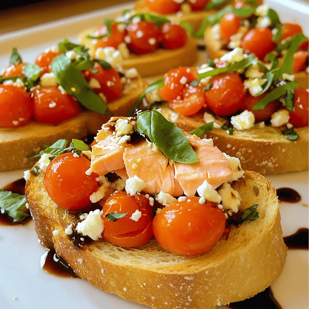 Bruschetta Salmon Delightful and Tasty Appetizer