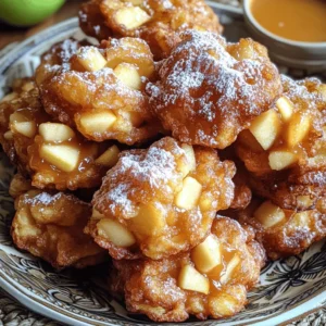 To make Big Apple Fritters, you need some simple ingredients. Here’s what you will need: - 2 large apples (Granny Smith or Honeycrisp), peeled, cored, and diced - 1 cup all-purpose flour - ½ cup granulated sugar - 1 teaspoon baking powder - ½ teaspoon cinnamon - ¼ teaspoon nutmeg - ¼ teaspoon salt - 1 large egg - ¾ cup milk - 1 teaspoon vanilla extract - Oil for frying (vegetable or canola) - Powdered sugar for dusting These ingredients work together to create a sweet and crispy treat. The apples add a burst of flavor, while the spices warm the dish. You can make your fritters even more special with toppings. Here are some great ideas: - Caramel sauce - Whipped cream - Chocolate sauce - Extra powdered sugar These toppings can add sweetness and fun to your fritters. You can mix and match to find your favorite combo. If you don’t have some ingredients, you can swap them out. Here are some suggestions: - Use any sweet apple you like. - Swap all-purpose flour for a gluten-free blend. - Honey can replace granulated sugar for a natural sweetener. - Almond milk can stand in for regular milk. These changes will still give you tasty fritters. Feel free to get creative with what you have at home. Check out the Full Recipe to see how these ingredients come together! To make the batter, start by mixing the dry ingredients. In a medium bowl, whisk together: - 1 cup all-purpose flour - ½ cup granulated sugar - 1 teaspoon baking powder - ½ teaspoon cinnamon - ¼ teaspoon nutmeg - ¼ teaspoon salt In a separate bowl, beat 1 large egg. Then, add: - ¾ cup milk - 1 teaspoon vanilla extract Mix these wet ingredients well. Next, pour the wet mix into the dry mix. Stir until they just come together. The batter should be thick. Finally, gently fold in the diced apples until they are evenly mixed. Heat oil in a deep skillet or a heavy pot. Aim for about 2 inches of oil at 350°F (175°C). Using a large spoon or cookie scoop, drop spoonfuls of batter into the hot oil. Fry them in small batches so they don’t stick together. Cook each fritter for about 3-4 minutes per side. They should turn golden brown and crispy. After frying, use a slotted spoon to take them out. Place them on a plate lined with paper towels to soak up extra oil. Once slightly cooled, dust the warm fritters with powdered sugar. This adds a sweet touch. For an extra treat, serve them on a nice plate. You can stack them high and sprinkle more powdered sugar on top. For a fun twist, add a side of caramel sauce or whipped cream for dipping. Enjoy these sweet bites fresh and warm! For the full recipe, check the complete instructions above. To get that perfect crunch, use the right oil. I prefer vegetable or canola oil because they have high smoke points. Heat the oil to 350°F (175°C) before frying. This temp gives the fritters a golden brown color and keeps them crispy. Fry in small batches to avoid crowding. Overcrowding can make them soggy. Use a slotted spoon to remove them once they are done. One big mistake is using too much flour. This can make the fritters heavy. Always measure your flour correctly. Another mistake is not letting the oil heat enough. If the oil is too cool, fritters absorb more oil and become greasy. Lastly, don’t skip the powdered sugar dusting. It adds a nice touch and flavors the fritters. The best apples are Granny Smith and Honeycrisp. Granny Smith gives a tart flavor and holds up well in cooking. Honeycrisp adds natural sweetness and crispness. You can mix both for a nice balance. Avoid soft apples like Red Delicious, as they turn mushy. Pick fresh, firm apples for the best fritters. For a full recipe, check out the Full Recipe section. {{image_2}} You can spice up your Big Apple Fritters by mixing in other fruits. Try diced pears, bananas, or berries. These fruits add a new twist and keep things fresh. You can also add nuts like walnuts or pecans for crunch. For a fun flavor, toss in some chocolate chips. The options are endless, and each variation brings a unique taste. If you prefer gluten-free fritters, swap the all-purpose flour for a gluten-free blend. Many brands offer good options that work well in this recipe. Just ensure your baking powder is also gluten-free. The texture may differ slightly, but the fritters will still be delicious. You won’t miss the gluten! Big Apple Fritters are often sweet, dusted with powdered sugar. But you can make savory fritters too! Add cheese, herbs, or spices to the batter. For instance, try cheddar cheese and chives for a tasty snack. These savory fritters pair well with dips like ranch or garlic sauce. You can enjoy fritters any time of day with these simple changes. To keep your leftover fritters fresh, place them in an airtight container. Use parchment paper between layers to avoid sticking. Store them in the fridge for up to three days. This helps keep them tasty and safe to eat. When you're ready to enjoy your fritters again, reheating is easy. Preheat your oven to 350°F (175°C). Place the fritters on a baking sheet and warm them for about 10 minutes. This method keeps them crispy. You can also use a toaster oven for a quicker option. Want to save some fritters for later? Freezing is a great option. Allow them to cool completely before wrapping each fritter in plastic wrap. Place the wrapped fritters in a freezer bag. They can stay frozen for up to three months. To eat, thaw them overnight in the fridge and reheat as needed. Enjoy your Big Apple Fritters anytime! For the full recipe, check the section above. Big Apple Fritters are sweet, fried treats made with fresh apples. They have a soft center and a crispy outside. You mix diced apples into a thick batter, then fry them until golden brown. They’re often dusted with powdered sugar. This dessert is perfect for a cozy afternoon snack or breakfast treat. You can tell fritters are fully cooked when they turn a deep golden brown. Each side should take about 3-4 minutes in hot oil. You can also poke one with a toothpick. If it comes out clean, the fritter is done. Keep an eye on them to avoid burning. Yes, you can make fritters ahead of time. Fry them and let them cool completely. Store them in an airtight container at room temperature. They taste best the same day, but you can enjoy them for up to two days. Just reheat them in an oven for a few minutes to restore crispness. Serve Big Apple Fritters warm. Dust them with powdered sugar for a sweet touch. You can stack them on a plate or arrange them in a circle. For a fun twist, add a side of caramel sauce or whipped cream for dipping. Absolutely! You can mix in other fruits like pears or berries. Just chop them up small so they blend well with the batter. This adds new flavors and makes your fritters even more fun. Store leftover fritters in an airtight container. Keep them at room temperature for up to two days. Avoid the fridge, as it can make them soggy. For longer storage, freeze them. Just remember to let them cool fully before freezing. Yes, you can make gluten-free Big Apple Fritters! Use a gluten-free flour blend instead of all-purpose flour. Just check the blend for baking powder, as some may not have it. Follow the same recipe steps for a tasty treat. Use vegetable or canola oil for frying fritters. These oils have a high smoke point, which helps the fritters cook evenly. Avoid using olive oil, as it can burn at high heat and affect the flavor. Making Big Apple Fritters takes about 25 minutes. This includes 15 minutes of prep and 10 minutes of frying. It’s a quick and easy recipe that’s worth every minute! Try the full recipe for step-by-step guidance. Big Apple fritters blend tasty ingredients and simple steps for a delightful treat. You can choose toppings and try substitutions, making each batch unique. Follow my tips to avoid common mistakes, and ensure your fritters come out crispy. Experiment with flavors or fruits to find your perfect fit. Finally, store and reheat extras for future enjoyment. With these insights, you can create the best Big Apple fritters and impress everyone. Enjoy your cooking adventure!