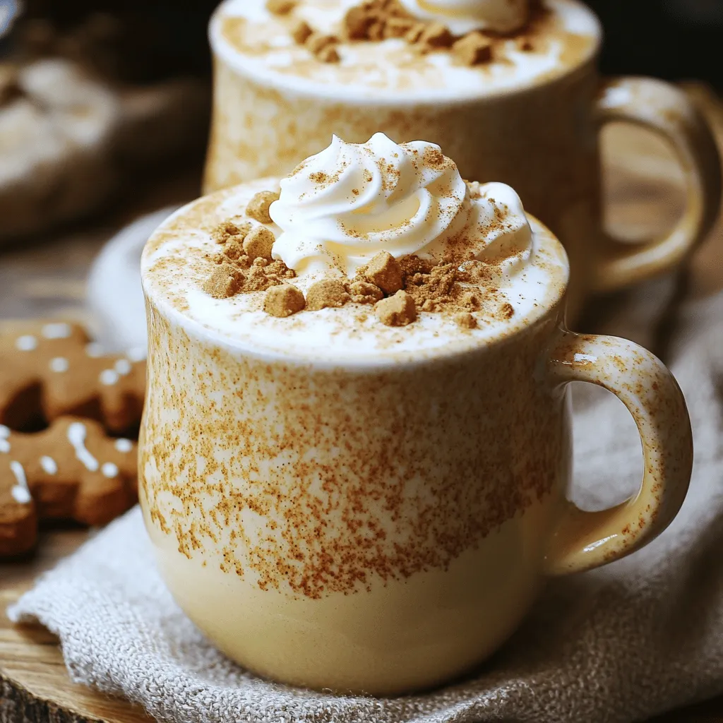 Gingerbread Oatmilk Chai Tea Latte Cozy and Creamy Drink