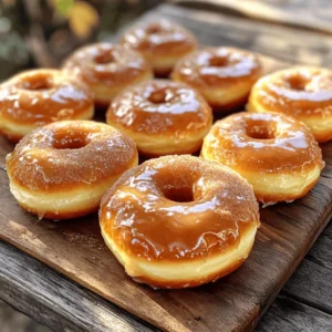 To make these tasty donuts, gather the following ingredients: - 2 cups all-purpose flour - 1/2 cup granulated sugar - 1 packet (2 1/4 tsp) active dry yeast - 1/2 teaspoon salt - 1/2 teaspoon ground cinnamon - 1/4 teaspoon ground nutmeg - 1/4 cup whole milk, warmed - 1/4 cup unsalted butter, melted - 3 large eggs, at room temperature - 1 teaspoon vanilla extract - Vegetable oil for frying - Cinnamon sugar (1/2 cup granulated sugar mixed with 1 tablespoon ground cinnamon) for coating - Maple glaze (1 cup powdered sugar, 2 tablespoons maple syrup, and 2 tablespoons milk) for drizzling These ingredients create a soft, fluffy brioche donut that is perfect for Thanksgiving. You can customize your Thanksgiving brioche donuts with these optional ingredients: - Pumpkin puree for a fall twist - Chocolate chips for added sweetness - Chopped nuts for a crunchy texture - Different spices like ginger or allspice for unique flavors These options let you play with the recipe and make it your own. - Flour: Use bread flour for a chewier texture. - Sugar: Substitute brown sugar for a deeper flavor. - Yeast: Instant yeast works well and does not need to be activated. - Milk: Almond milk or oat milk can replace whole milk for a dairy-free option. - Butter: Coconut oil can be a great vegan alternative. Using these tips helps you adapt the recipe to your taste and needs. If you want the full recipe, check the details above! To start, gather your ingredients. You will need flour, sugar, yeast, salt, cinnamon, nutmeg, warm milk, melted butter, eggs, and vanilla. In a large bowl, whisk together the flour, sugar, yeast, salt, cinnamon, and nutmeg. Make sure these dry ingredients mix well. In another bowl, combine the warm milk, melted butter, eggs, and vanilla. Mix until it is smooth. Gradually add this wet mix to the dry ingredients. Stir until a soft dough forms. Next, transfer the dough to a floured surface. Knead it for about 5-7 minutes. The dough should feel smooth and elastic. Now, place your dough in a greased bowl. Cover it with plastic wrap and let it rise in a warm spot. Wait for about 1-2 hours until it doubles in size. Once your dough has risen, punch it down gently. Roll it out on a floured surface to about 1/2 inch thick. Use a donut cutter to cut out the donuts. Don’t forget to save the holes; you can fry those too! Place the cut donuts on a floured baking sheet. Let them rise again for about 30 minutes. This second rise helps make them fluffy. Next, heat vegetable oil in a deep skillet or saucepan to 350°F (175°C). Be careful when adding donuts to the hot oil. Fry a few at a time to avoid crowding. Cook for about 1-2 minutes on each side, until they turn golden brown. After frying, drain them on paper towels. While they are still warm, coat the donuts in the cinnamon sugar mixture. For the maple glaze, whisk together the powdered sugar, maple syrup, and milk until smooth. Drizzle this glaze over the donuts before serving. Enjoy each bite of your Thanksgiving brioche donuts! For the full recipe, check the details above. To make great brioche donuts, you need the right dough. Start with fresh yeast. This yeast gives your donuts a fluffy texture. Mix the dry ingredients well before adding the wet ones. This helps with even rising. Knead the dough for about 5-7 minutes. It should feel smooth and elastic. If it's sticky, add a little more flour. Once it has risen, punch it down gently. This helps release air and makes your donuts light. Frying donuts can be tricky. Use a deep skillet or a heavy pot. Heat the oil to 350°F (175°C) for the best fry. To test if the oil is ready, drop a small piece of dough in it. If it sizzles, you're good to go. Fry only a few donuts at a time. This keeps the oil temperature steady. Fry for 1-2 minutes on each side. Look for a golden brown color. Once done, let them drain on paper towels. This removes excess oil and keeps them from getting soggy. Coating your donuts adds flavor and texture. While still warm, roll them in cinnamon sugar. Mix 1/2 cup sugar with 1 tablespoon of cinnamon for the right blend. For a sweet twist, use a maple glaze. Combine 1 cup powdered sugar, 2 tablespoons maple syrup, and 2 tablespoons milk. Drizzle this glaze on top after frying. This adds a festive touch to your Thanksgiving brioche donuts. For more ideas on the perfect coating, check out the Full Recipe. {{image_2}} You can fill your brioche donuts with tasty treats. Here are a few ideas: - Pumpkin Spice Cream: Mix cream cheese, pumpkin puree, and spices. This gives a warm flavor. - Apple Pie Filling: Use canned or homemade apple filling. This adds a sweet, fruity crunch. - Chocolate Ganache: Melt chocolate with cream for a rich, gooey center. Kids love this one! - Maple Custard: Whisk together egg yolks, sugar, and milk. This adds a creamy texture. Experimenting with fillings keeps things exciting. Each bite can surprise your taste buds! Toppings can change the whole look and taste of your donuts. Here are some fun ideas: - Cinnamon Sugar: This classic mix adds sweetness and warmth. Just roll the warm donuts in it. - Chocolate Glaze: Melt chocolate and dip the tops. Add sprinkles for some color. - Pecan Crumble: Crush pecans and mix with sugar. Sprinkle it on top for a nutty crunch. - Maple Glaze: Drizzle the maple glaze from the full recipe for a sweet finish. These toppings make your donuts special. You can match them to your Thanksgiving theme! You can play with flavors to create unique donuts. Here are some variations to try: - Cranberry Orange: Add orange zest and cranberry sauce. This gives a fresh, tart flavor. - Chai Spice: Mix in chai spices like cardamom and ginger. This adds warmth and depth. - Almond Flavor: Use almond extract instead of vanilla. This gives a nutty sweetness. - Chocolate Chip: Fold in mini chocolate chips into the dough for a sweet surprise. By mixing flavors, you can make each batch different. Your family will love these creative twists! To store uncooked brioche dough, wrap it tightly in plastic wrap. This keeps air out and helps the dough stay fresh. Place the wrapped dough in the fridge. It can last for up to 24 hours. If you need to keep it longer, freeze it. Freezing the dough makes it last for up to three months. Just remember to thaw it overnight in the fridge before using. Once your brioche donuts are cooked, let them cool completely. Place them in an airtight container. You can keep them at room temperature for up to two days. If you want them to last longer, store them in the fridge. They stay fresh in the fridge for about a week. For longer storage, consider freezing them. Wrap each donut in plastic wrap and place them in a freezer bag. They can stay frozen for up to three months. To keep your brioche donuts fresh, reheating is key. For best results, use an oven. Preheat your oven to 350°F (175°C). Place the donuts on a baking sheet and heat them for about 5-7 minutes. This will make them warm and soft. You can also microwave them, but be careful. Heat them for only 10-15 seconds to avoid making them tough. Enjoy your Thanksgiving brioche donuts warm, just like when they were fresh! For the full recipe, check out the Thanksgiving Brioche Donuts section. You can make these donuts ahead of time. After you shape the donuts, cover them with plastic wrap. Place them in the fridge. This keeps them fresh for up to 24 hours. When ready, let them sit at room temperature for 30 minutes before frying. This helps them rise again. You will still get that fluffy texture. Yes, you can bake the donuts instead of frying them. Preheat your oven to 350°F (175°C). Line a baking sheet with parchment paper. After shaping the donuts, place them on the sheet. Bake for about 12-15 minutes. They will be less oily but still tasty. You can brush them with melted butter and coat them in cinnamon sugar after baking. If you prefer to buy these donuts, check local bakeries or specialty shops. Many bakeries make them for the holiday season. You may also find them at farmers' markets. Some grocery stores may carry them too. If you want a specific flavor, call ahead and ask. For the best experience, try making them at home with the Full Recipe. Thanksgiving brioche donuts combine rich flavor with fun. You learned about key ingredients and helpful tips. We covered how to prepare, shape, and fry the donuts for the best texture. I shared variations to please every palate, plus storage tips for fresh taste later. Embrace your creativity in the kitchen. Don’t hesitate to experiment with fillings and glazes. Enjoy making these delicious treats for Thanksgiving and share them with loved ones. Happy cooking!