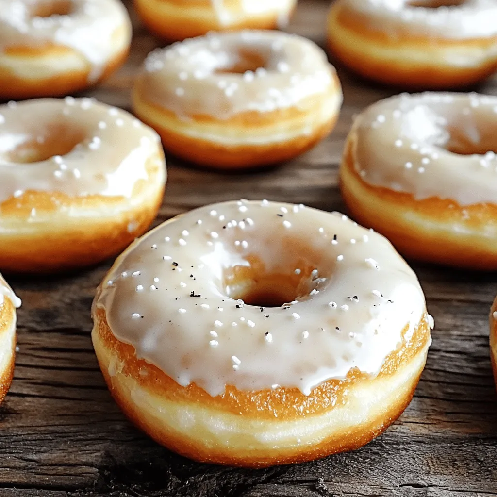 Cloud-like Vanilla Donuts Fresh and Fluffy Treat