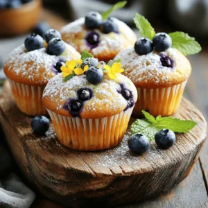 - 1 medium zucchini, grated - 1 cup fresh blueberries - 1 cup all-purpose flour - 1/2 cup whole wheat flour In this recipe, zucchini adds moisture and a healthy twist. The fresh blueberries give a sweet burst in each bite. Combining all-purpose and whole wheat flour gives a nice texture to the muffins. - 1/2 cup granulated sugar - 1/4 cup brown sugar, packed - 1/4 cup unsweetened applesauce - 1/4 cup vegetable oil These sweeteners balance the flavor. Applesauce keeps the muffins moist and lowers the fat. The vegetable oil works well for a soft crumb. - 2 large eggs - 1 teaspoon vanilla extract - 1 teaspoon baking powder - 1/2 teaspoon baking soda - 1/2 teaspoon salt - 1 teaspoon ground cinnamon - 1/4 teaspoon nutmeg (optional) - 1/2 cup chopped walnuts or pecans (optional) Eggs bind the mix together, while baking powder and soda help them rise. Vanilla extract adds a warm flavor. Spices like cinnamon and nutmeg give a cozy touch. If you like, add nuts for crunch. For the complete preparation steps, check out the Full Recipe. 1. First, preheat your oven to 350°F (175°C). This step is key for even baking. 2. Next, line a muffin tin with paper liners or spray it with non-stick spray. This will help the muffins release easily. 3. In a large bowl, combine the grated zucchini, fresh blueberries, applesauce, vegetable oil, eggs, and vanilla extract. Mix well until everything is combined. 1. In a separate bowl, whisk together the all-purpose flour, whole wheat flour, granulated sugar, brown sugar, baking powder, baking soda, salt, cinnamon, and nutmeg if you choose to use it. This blend adds flavor and helps the muffins rise. 1. Gradually add the dry mixture to the wet mixture. Gently fold them together until just combined. Be careful not to overmix; a few lumps are fine. 2. If you like nuts, fold in the chopped walnuts or pecans at this stage. They add crunch and flavor. 3. Now, divide the batter evenly among the muffin cups, filling each about two-thirds full. 1. Place the muffin tin in the oven and bake for 18 to 22 minutes. Check for doneness by inserting a toothpick into the center of a muffin. It should come out clean. 2. Once baked, remove the muffins from the oven. Allow them to cool in the tin for about five minutes. After that, transfer them to a wire rack to cool completely. For the full recipe, refer to the [Full Recipe]. Enjoy these tasty muffins warm! To make great blueberry zucchini muffins, avoid overmixing. Mix the wet and dry ingredients until just combined. A few lumps are fine. Overmixing makes muffins dense and tough. Next, monitor your baking time closely. Start checking at 18 minutes. Insert a toothpick into the center. If it comes out clean, your muffins are done. If not, bake for a couple more minutes. You can boost the flavor by adding spices or nuts. Try adding a pinch of nutmeg or some chopped walnuts. These give extra texture and taste. Also, consider optional toppings before baking. Sprinkle a little sugar on top for a nice crunch. You can even add a few extra blueberries for a pop of color. When serving, presentation matters. Serve the muffins warm and dust them with powdered sugar. Place them on a beautiful platter. Add fresh blueberries and mint leaves as a garnish. This makes your muffins look as good as they taste! {{image_2}} You can change up the flavor of your muffins. Try adding different fruits like raspberries or cranberries. Both will create a nice twist. You can also add citrus zest from oranges or lemons. This zest gives a bright flavor that enhances the muffins. If you want to make gluten-free muffins, use gluten-free flour. This flour works well in most recipes and keeps the muffins fluffy. Just swap the all-purpose flour with a good gluten-free blend. The muffins will still taste great! For a vegan version, replace the eggs with flaxseed or applesauce. To use flaxseed, mix one tablespoon of ground flaxseed with three tablespoons of water. Let it sit for a few minutes until it gets thick. If you prefer applesauce, use a quarter cup for each egg. This keeps the muffins moist and delicious. For the full recipe, check out the complete preparation steps for Blueberry Zucchini Muffins. You can store blueberry zucchini muffins at room temperature or in the fridge. If you keep them at room temperature, place them in an airtight container. They stay fresh for about three days this way. If you prefer refrigeration, they will last a bit longer, up to a week. Just remember that cold muffins may lose some of their soft texture. Freezing muffins is a great option if you want to keep them longer. To freeze, let the muffins cool completely. Then, wrap each muffin in plastic wrap. Place them in a freezer bag and remove as much air as possible. They can stay frozen for up to three months. When you're ready to eat them, thaw them in the fridge overnight or warm them in the microwave. Blueberry zucchini muffins can last for several days when stored correctly. At room temperature, they last about three days. In the fridge, they can last up to one week. If you freeze them, they retain their taste for up to three months. Enjoy your muffins fresh, but know they can stay tasty for a while! Yes, you can use frozen blueberries. They work well in muffins. Just add them straight from the freezer. This keeps them from getting mushy. Frozen blueberries may tint the batter a little. But they still taste great! Fresh blueberries offer a burst of flavor. Use what you have on hand. To stop muffins from sticking, grease your muffin tin well. You can use cooking spray or line with paper liners. If using spray, make sure to cover the sides and bottom. This helps them pop out easily. Let the muffins cool for a few minutes in the tin. Then, gently remove them with a spoon or spatula. Yes, you can double the recipe! Just multiply each ingredient by two. Mix the wet and dry ingredients in separate bowls. Then, combine them as you would for a single batch. Use two muffin tins if needed. Keep an eye on baking time. They may take a few extra minutes to cook through. Leftover zucchini can be used in many ways. You can make zucchini fritters or add it to stir-fries. It also works well in salads. Try blending it into smoothies for extra nutrition. You can even freeze it for later use. Grate and pack it into bags. This way, it’s ready for your next recipe! For the complete preparation steps of Blueberry Zucchini Muffins, please refer to the [Full Recipe]. In this post, we explored how to make delicious blueberry zucchini muffins. You learned about the main ingredients like zucchini and blueberries, plus sweeteners and fats. The step-by-step instructions made it easy to follow along. We shared tips for perfect muffins and tasty variations to try. Remember, these muffins are versatile; you can freeze them or adjust the recipe to your taste. I hope you feel inspired to bake and enjoy these treats! Happy baking!