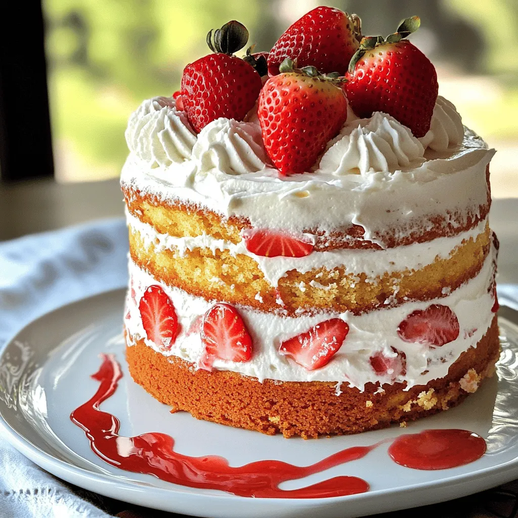 Vanilla Strawberry Cake Delightful and Easy Recipe