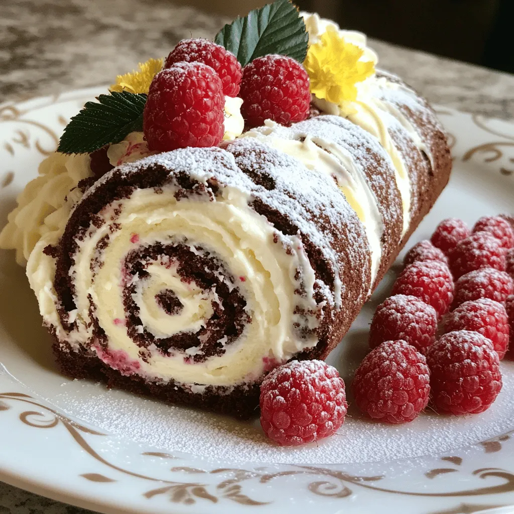 Exquisite Raspberry White Chocolate Cake Roll Recipe