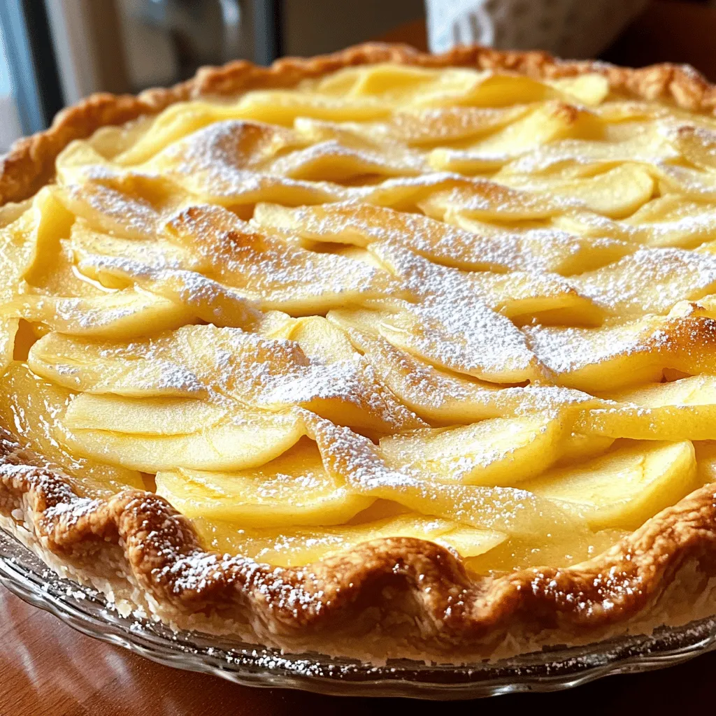 Irresistible Apple Custard Impossible Pie Delight