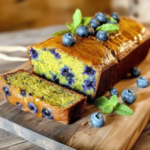 - 1 medium zucchini, grated - 1 cup fresh blueberries (or frozen) - 1/3 cup vegetable oil - 1 large egg - 1 teaspoon vanilla extract - 1/2 cup granulated sugar - 1/4 cup brown sugar, packed Grated zucchini adds moisture to the bread. It also hides a veggie in a sweet treat. Blueberries bring a burst of flavor. You can use fresh or frozen ones. Vegetable oil keeps the bread soft and tender. The egg binds all the ingredients together. Vanilla extract gives a warm flavor. Granulated and brown sugars add sweetness and depth. - 1 cup all-purpose flour - 1/2 cup whole wheat flour - 1 teaspoon baking soda - 1/2 teaspoon baking powder - 1/2 teaspoon salt All-purpose flour creates a light texture. Whole wheat flour adds fiber and a nutty taste. Baking soda and baking powder help the bread rise. Salt enhances all the flavors and balances the sweetness. - 1/2 teaspoon ground cinnamon - 1/4 teaspoon nutmeg (optional) Ground cinnamon brings warmth and spice. Nutmeg adds a hint of sweetness. You can use these if you want extra flavor. They’re not needed, but they make the bread special. For the full recipe, check out the complete instructions. Preheating the Oven Start by preheating your oven to 350°F (175°C). This ensures even cooking. A hot oven will help the bread rise nicely. Greasing or Lining the Loaf Pan Next, grab a 9x5 inch loaf pan. You can grease it with butter or oil. An easy alternative is to line it with parchment paper. This helps the bread come out smoothly once baked. Combining Zucchini, Oil, Egg, and Vanilla In a large bowl, add the grated zucchini. Pour in 1/3 cup of vegetable oil, crack in one large egg, and add one teaspoon of vanilla extract. Use a fork or whisk to mix these ingredients until well combined. This step helps the flavors blend together. Whisking Flours and Leavening Agents Take another bowl and add 1 cup of all-purpose flour and 1/2 cup of whole wheat flour. Mix in 1/2 cup of granulated sugar, 1/4 cup of brown sugar, 1 teaspoon of baking soda, 1/2 teaspoon of baking powder, 1/2 teaspoon of salt, 1/2 teaspoon of ground cinnamon, and 1/4 teaspoon of nutmeg if you choose to use it. Whisk these dry ingredients together until they are mixed well. Folding in Blueberries Now, slowly add the dry mixture to the wet mixture. Gently combine them until just mixed. Be careful not to overmix. Lastly, fold in 1 cup of blueberries. This ensures the blueberries are spread evenly throughout the batter. For the complete instructions, refer to the Full Recipe. - Avoiding Overmixing: Mix the batter just until you see no dry flour. Overmixing makes the bread tough. You want soft, tender slices. - Checking for Doneness: Use a toothpick to test the center. If it comes out clean, your bread is done. If it has wet batter, bake a little longer. - Adding Nuts or Seeds: Chopped walnuts or sunflower seeds add a nice crunch. They also boost nutrition in every bite. - Substituting for Healthier Options: You can swap half the oil with applesauce. This cuts fat and adds moisture without losing taste. - Serving Ideas: Slice the bread thick or thin, depending on your guests. Serve it warm or at room temperature for the best taste. - Drizzling Honey or Cream Cheese: For a sweet touch, drizzle honey on top. You can also spread cream cheese for a creamy contrast. It's a delightful way to enjoy each slice. Feel free to explore the Full Recipe for more details on making this delicious treat! {{image_2}} You can still enjoy this bread without gluten. Use gluten-free all-purpose flour instead of regular flour. You can also mix in almond flour or coconut flour for added flavor. If you choose almond flour, reduce the amount slightly. This change keeps the bread moist while adding a nutty taste. For a vegan version, replace the egg with a plant-based option. Use one of these substitutes: - 1/4 cup unsweetened applesauce - 1/4 cup mashed banana - 1 tablespoon ground flaxseed mixed with 2.5 tablespoons water (let it sit for 5 minutes) These options bind the ingredients well. They also add a hint of sweetness. Adding a twist to your bread can make it even better. Try adding citrus zest for a fresh flavor. Zest from lemons or oranges brightens the taste. A teaspoon is enough to make a difference. You can also experiment with spices. Try adding a pinch of cardamom or allspice for warmth. You can even use a mix of spices to find your favorite blend. Enjoy the process of discovering new flavors! For the full recipe, check out the complete guide to make this delicious treat. Room Temperature Storage You can store blueberry zucchini bread at room temperature. Place it in an airtight container. This keeps it fresh for about two days. If your kitchen is warm, wrap the bread in plastic wrap or foil. This helps keep it moist. Refrigeration Tips If you want to keep the bread longer, refrigerate it. Wrap it tightly in plastic wrap or place it in a sealed bag. It can last up to a week in the fridge. Just make sure to let it cool completely before wrapping. Proper Freezing Techniques Freezing is a great option for blueberry zucchini bread. First, let it cool completely. Then, wrap it in plastic wrap. I recommend adding a layer of aluminum foil for extra protection. This prevents freezer burn. Label the wrap with the date for easy tracking. Thawing Instructions When you're ready to enjoy the bread, take it out of the freezer. Remove the wrap and place it in the fridge overnight. For a quicker thaw, you can leave it at room temperature for a few hours. Once thawed, you can warm it in the oven for a cozy touch. Expected Duration for Freshness Blueberry zucchini bread stays fresh for about two days at room temperature. In the fridge, it lasts up to a week. If frozen, you can enjoy it for about three months. Just make sure to check for any signs of spoilage before eating. Use the toothpick test. Insert a toothpick into the center of the bread. If it comes out clean, the bread is done. A few crumbs are okay, but no wet batter. Baking times may vary based on your oven. Always set a timer for the minimum time. If it looks golden brown, it’s a good sign! Yes, you can use frozen blueberries. Frozen blueberries may change the bread's texture slightly. They can make the batter a bit wetter. Use them straight from the freezer without thawing. This helps keep the bread from turning blue. The flavor stays great, so don’t worry! You can use alternative sweeteners. Some good options are honey, maple syrup, or coconut sugar. If you choose liquid sweeteners, reduce the liquid in the recipe. Stevia and monk fruit are also good options. Just remember to adjust the amounts based on sweetness levels. In summary, this blog post covered every step to create delicious blueberry zucchini bread. We explored key ingredients, including grated zucchini and fresh blueberries, and shared essential baking tips. You learned optional add-ins for flavor and various bread variations. I hope these tips will help you bake the perfect loaf. Enjoy experimenting with flavors and textures. Happy baking!