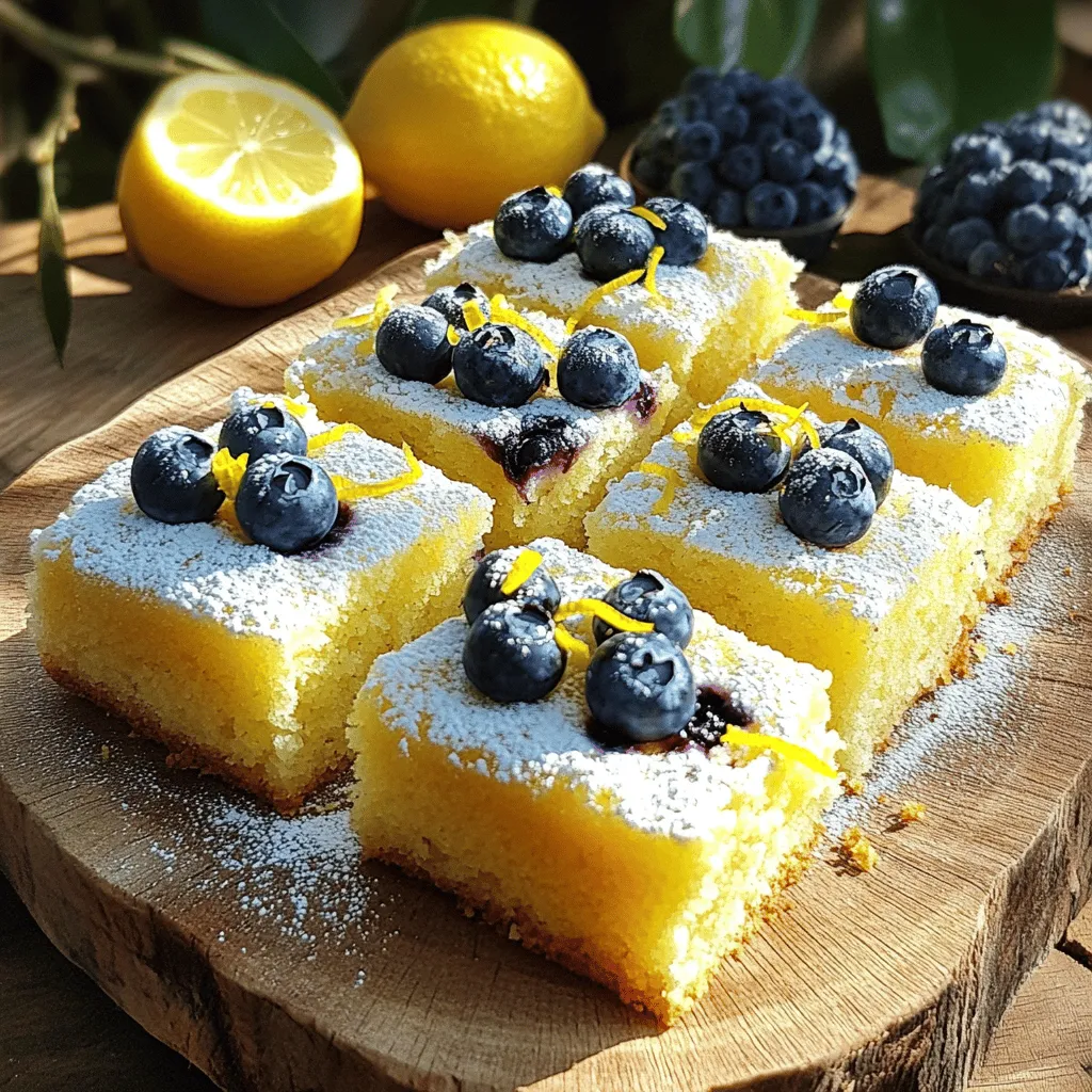 Lemon & Blueberry Traybake Cake Delightful Recipe