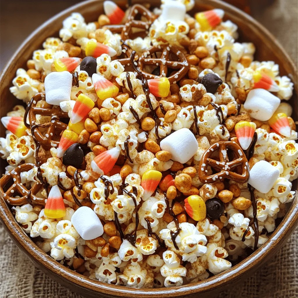 Scarecrow Crunch Snack Mix Tasty Treat Idea