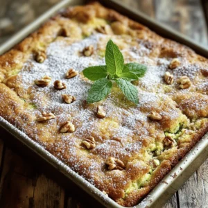 - Grated Zucchini You need 2 cups of grated zucchini. This adds moisture and nutrition. Make sure to squeeze out extra water. Too much water can make the cake soggy. - All-purpose Flour Use 1 ½ cups of all-purpose flour. This gives the cake structure. It helps hold everything together. - Sugar Types You will want both 1 cup of granulated sugar and ½ cup of packed brown sugar. The granulated sugar adds sweetness, while the brown sugar gives a deep flavor. - Additional Ingredients - ½ cup vegetable oil keeps the cake moist. - 3 large eggs provide binding and richness. - 1 teaspoon vanilla extract adds a warm flavor. - 1 teaspoon baking powder and 1 teaspoon baking soda help the cake rise. - 1 teaspoon ground cinnamon gives that cozy, spicy taste. - ½ teaspoon salt balances the flavors. - Optional: ½ cup chopped walnuts or pecans for crunch. - Optional: ½ cup raisins for added sweetness. These ingredients come together to create a delicious and moist cake. You can find the full recipe above to guide you through the steps! Grating and Drying Zucchini Start by washing your zucchini well. Use a box grater or a food processor to grate it. Grate until you have about 2 cups. After grating, place the zucchini in a clean kitchen towel. Squeeze out the excess moisture. This step is key. Too much moisture can make your cake soggy. Measuring Your Dry Ingredients Next, gather your dry ingredients. You will need all-purpose flour, baking powder, baking soda, ground cinnamon, and salt. Use a measuring cup for accuracy. Make sure to level off the flour with a knife for a precise measurement. This ensures the right texture for your cake. Combining Ingredients Properly In a large bowl, mix the grated zucchini, granulated sugar, brown sugar, vegetable oil, eggs, and vanilla extract. Stir until everything is blended well. This creates a moist base for your cake. In a separate bowl, whisk together your dry ingredients. Gradually add this to the wet mixture. Stir gently until just combined. Avoiding Overmixing Be careful not to overmix the batter. Overmixing can make your cake tough. Stop mixing as soon as you don’t see any dry flour. If you want, fold in optional nuts and raisins for extra flavor. This step adds texture and a tasty surprise in each bite. Preheating the Oven Before you pour the batter, preheat your oven to 350°F (175°C). Preheating helps the cake rise evenly. Grease and flour a 9x13-inch baking pan to prevent sticking. This is an important step to ensure a smooth release after baking. Baking Duration and Temperature Pour the batter into the prepared pan. Spread it evenly with a spatula. Bake in your preheated oven for 30-35 minutes. Check if it’s done by inserting a toothpick into the center. If it comes out clean, your cake is ready. Let it cool in the pan for about 10 minutes. Then transfer it to a wire rack to cool completely. Enjoy the wonderful aroma filling your kitchen while it bakes. For the complete details, check out the Full Recipe. Moisture Control in Zucchini Cakes Zucchini holds a lot of water. Too much moisture can make your cake soggy. To fix this, you should squeeze out the excess water. Grate the zucchini and then place it in a clean cloth or paper towel. Twist the cloth to remove the liquid. This step helps keep your cake light and fluffy. Using Fresh vs. Frozen Zucchini Fresh zucchini is best for this cake. It has more flavor and moisture. However, you can use frozen zucchini if you need to. Make sure to thaw and drain it well. Frozen zucchini may not taste as fresh, but it will still work. Adding Spices Cinnamon is the star spice in this cake. You can also add nutmeg or ginger for extra flavor. A little bit of vanilla extract adds warmth, too. Feel free to play with spices to find your perfect blend. Sweetening Options This cake uses granulated and brown sugar. The brown sugar gives a richer taste. You can swap some sugar for honey or maple syrup if you want. Just reduce the liquid in the recipe slightly. This change adds a unique twist to your cake. For the full recipe, check out the complete instructions and ingredients list! {{image_2}} You can make your Cinnamon Zucchini Cake healthier with a few easy swaps. - Whole Wheat Flour: Substitute all-purpose flour with whole wheat flour. This adds fiber and nutrients. The cake will still taste great, just a bit nuttier. - Natural Sweeteners: Instead of granulated sugar, try natural sweeteners like honey or maple syrup. These options can lower the glycemic impact and add a unique flavor. Adding extra flavors can really enhance your cake. - Nuts and Dried Fruits: Fold in chopped walnuts or pecans for crunch. Raisins or dried cranberries can add sweetness. These additions also provide health benefits and texture. - Chocolate Chips or Cocoa Powder: For a rich twist, mix in chocolate chips. You can also add unsweetened cocoa powder for a chocolatey version. This combination pairs wonderfully with cinnamon. For the full recipe, check out the instructions above. To keep your cinnamon zucchini cake fresh, you have two main options: room temperature or refrigeration. If you plan to eat the cake within a few days, store it at room temperature. Just wrap the cake in plastic wrap or place it in an airtight container. This keeps it moist and tasty. For longer storage, refrigerate the cake. Wrap it well to avoid drying out. The cake stays good for about a week in the fridge. Just remember, refrigeration can change the cake's texture. It may feel firmer and less moist than when fresh. Freezing your cake is a great way to save it for later. Here are some best practices for freezing: - Cool Completely: Before freezing, let the cake cool fully. This prevents ice crystals from forming. - Wrap Well: Wrap the cake tightly in plastic wrap. Then, place it in a freezer bag or airtight container. - Label and Date: Don't forget to label your cake with the date. This helps you keep track of how long it's been in the freezer. - Freezing Portions: If you want, you can cut the cake into slices. This way, you can thaw only what you need. Your cake can stay in the freezer for up to three months. When you're ready to eat it, just take it out and let it thaw in the fridge or at room temperature. Enjoy delicious cinnamon zucchini cake anytime! If you want to see the full recipe, check out the details above. Can I use yellow zucchini instead of green? Yes, you can use yellow zucchini. Both types have a similar taste and texture. Yellow zucchini adds a nice color to the cake. Just make sure to grate it and squeeze out the extra moisture. How do I know when the cake is done? Check the cake by inserting a toothpick into the center. If it comes out clean, your cake is ready. The edges should also pull away from the pan slightly. Trust your eyes and nose; it should smell delicious. Can I substitute eggs for a vegan option? Yes, you can use flax eggs as a substitute. Mix one tablespoon of ground flaxseed with three tablespoons of water. Let it sit for about five minutes to thicken, and then use it in place of each egg. Why is my cake too dense? If your cake is dense, you may have added too much flour or overmixed the batter. Make sure to measure flour accurately and mix gently. This will keep air in the batter, making it light and fluffy. How to fix a cake that won’t rise? If your cake doesn’t rise, check if your baking powder and baking soda are fresh. Old leavening agents can cause this issue. Also, ensure you mixed the ingredients well, but don’t overmix. This balance is key for a good rise. Cinnamon zucchini cake is a delightful treat. We covered essential ingredients, mixing tips, and baking techniques. I shared ways to enhance flavor and offered variations for healthier options. Proper storage ensures your cake stays fresh. Remember, great baking takes practice and patience. Feel free to explore your own ideas while following these guidelines. Enjoy baking and sharing this tasty cake with others!