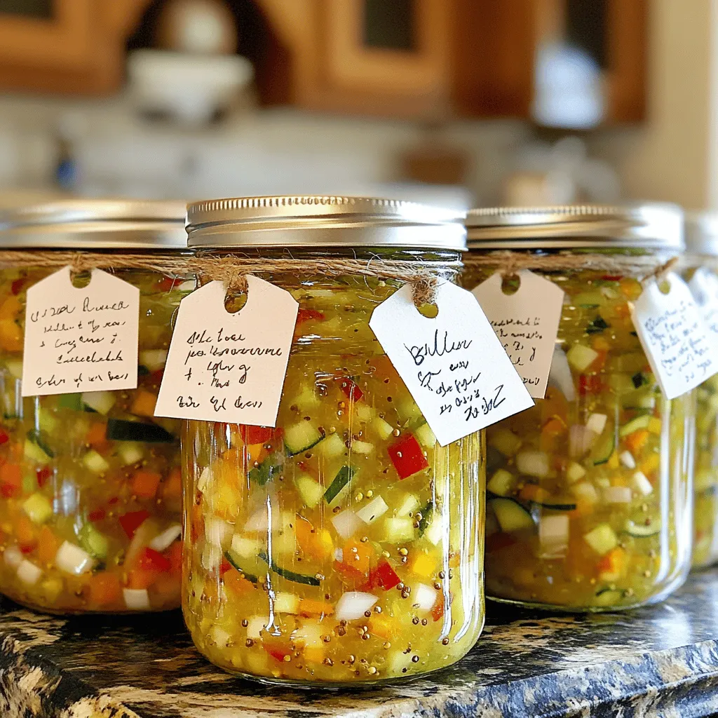 Delicious Sweet Cucumber Relish for Canning Recipe