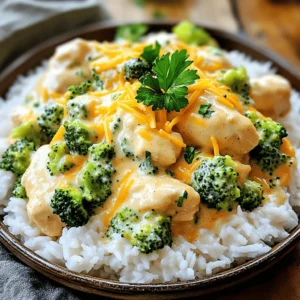 To make this dish, gather these key ingredients: - 4 boneless, skinless chicken breasts - 1 packet ranch seasoning mix - 1 cup cream cheese, softened - 1 cup low-sodium chicken broth - 1 cup frozen broccoli florets - 1 cup shredded cheddar cheese - 1 tablespoon garlic powder - Salt and pepper to taste These ingredients come together to create a creamy, flavorful meal that’s sure to please. You can add a twist to your dish with these ideas: - Use Greek yogurt instead of cream cheese for a lighter option. - Swap broccoli for other veggies like carrots or green beans. - Try different cheese, like mozzarella or pepper jack, for a new flavor. - Add cooked bacon bits for extra crunch and flavor. These options can help you customize the dish to fit your taste. For this recipe, you’ll need a few simple tools: - A crockpot to slow-cook your meal. - A mixing bowl to blend the cream cheese and broth. - Measuring cups and spoons for accuracy. - A fork or two to shred the chicken at the end. Having these tools handy makes the cooking process smooth and easy. For the full recipe, check out the details above. Start with your ingredients ready. You need four boneless, skinless chicken breasts. Place them at the bottom of the crockpot. Next, sprinkle one packet of ranch seasoning mix over the chicken. This adds great flavor. In a bowl, mix one cup of softened cream cheese, one cup of low-sodium chicken broth, one tablespoon of garlic powder, and a pinch of salt and pepper. Stir until smooth. Pour this creamy mixture over the chicken, covering it well. Then, add one cup of frozen broccoli florets on top. Cover the crockpot with the lid. For low heat, cook for six to eight hours. If you're short on time, use the high setting. Cook for about four hours. Check the chicken to make sure it is cooked through. It should be tender and easy to shred. About thirty minutes before serving, add one cup of shredded cheddar cheese on top. Cover again to let the cheese melt. Once done, shred the chicken gently with two forks. Mix everything together for a creamy consistency. Serve your dish over fluffy rice or creamy mashed potatoes. For a nice touch, garnish with fresh parsley. This adds color and freshness. Enjoy your flavorful dinner delight! For the complete recipe, check out the Full Recipe section. To keep your chicken tender, start with good quality meat. Use boneless, skinless chicken breasts. These cook well and soak up all the flavors. Make sure to cook it on low for 6-8 hours. This slow cooking helps the chicken stay juicy. If you are short on time, you can use high heat for 4 hours. Just watch it closely. Shredding the chicken just before serving keeps it moist. When using a crockpot, avoid opening the lid too often. Each time you open it, heat escapes. This can make the cooking time longer. Always put the lid back on tightly after checking. Layering ingredients is also key. Put the chicken at the bottom and other items on top. This helps everything cook evenly. Lastly, always use the right amount of liquid. Too little can dry out your dish. If you want to serve more people, simply double the recipe. Use 8 chicken breasts and double the cream cheese and ranch mix. For fewer servings, cut the recipe in half. You can also adjust the amount of broccoli. If you want a veggie-packed meal, add more. Remember, the cooking time stays the same if you adjust the ingredients this way. For the full recipe, check the section above. {{image_2}} You can make this dish low-carb by swapping out some ingredients. Use cauliflower rice instead of regular rice. This change cuts carbs but keeps the meal filling. You can also skip the cream cheese and use a low-carb cheese. This keeps the creamy texture while being keto-friendly. Feel free to add more veggies to the crockpot. Carrots, bell peppers, or green beans work great. They add color and nutrients, making the dish even better. You can also mix in other proteins, like shrimp or turkey. Just adjust the cooking time to ensure everything cooks perfectly. If you want new tastes, try different seasonings. Swap the ranch mix with taco seasoning for a fun twist. You can also use Italian herbs for a fresh flavor. Each option gives the dish a new vibe and keeps it exciting. For more ideas, check out the Full Recipe. Store any leftover Crockpot Creamy Ranch Chicken in an airtight container. This helps keep it fresh. Let it cool down before sealing. Place it in the fridge for up to three days. Ensure you label your container with the date. This way, you can keep track of its freshness. When reheating, use the stove or microwave. Heat gently to avoid drying out the chicken. If using the microwave, cover the dish with a damp paper towel. This keeps moisture in. Stir occasionally to ensure even heating. You can add a splash of chicken broth for extra creaminess. You can freeze this dish for up to three months. First, let it cool completely. Then, place it in a freezer-safe container. If you want, divide it into smaller portions. This makes it easy to thaw and reheat. To thaw, move it to the fridge overnight. Reheat it on the stove or in the microwave. Enjoy your flavorful dinner delight whenever you crave it! Yes, you can use frozen chicken breasts. Just place them in the crockpot straight from the freezer. The cooking time will be a bit longer, so plan for around 8-10 hours on low. This method keeps the chicken juicy and tender. To add heat, mix in cayenne pepper or red pepper flakes. You can also use spicy ranch seasoning. Another option is to add diced jalapeños to the crockpot. These choices will give your dish a nice kick without overpowering the creamy flavor. This dish pairs well with fluffy rice or creamy mashed potatoes. You can also serve it with steamed vegetables or a fresh salad for a balanced meal. Try adding garlic bread for a tasty side option, too! Yes, you can prep ingredients the night before. Simply chop, mix, and store them in the fridge. In the morning, load everything into the crockpot. This makes getting dinner ready a breeze. For the full recipe, check the details above. In this post, we explored making Crockpot Creamy Ranch Chicken. We covered key ingredients, cooking steps, and tips for a tasty dish. I shared variations for diets and serving ideas. Remember, cooking in a crockpot is easy and fun. Use what you like and enjoy your meals. Don’t hesitate to experiment with flavors and ingredients. You can make this recipe your own!