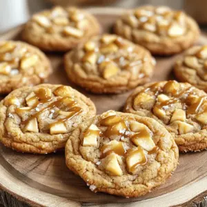 To make caramel apple cookies, you need the following: - 2 cups all-purpose flour - 1 teaspoon baking soda - 1/2 teaspoon salt - 1 teaspoon cinnamon - 3/4 cup unsalted butter, softened - 1 cup brown sugar, packed - 1/2 cup granulated sugar - 1 large egg - 1 teaspoon vanilla extract - 1 1/2 cups diced apples (preferably Granny Smith) - 1 cup caramel bits or soft caramel, cut into small pieces - 1/2 cup chopped walnuts or pecans (optional) You can swap some ingredients if needed. Use whole wheat flour instead of all-purpose flour for a nutty taste. Coconut oil works well instead of butter. For the sugars, try using coconut sugar for a deeper flavor. If you lack eggs, a flax egg (1 tablespoon flaxseed meal mixed with 2.5 tablespoons water) can work too. To make your cookies even better, consider adding some extra goodies. You can mix in: - 1/2 cup chocolate chips for sweetness - Dried cranberries for a tart twist - A sprinkle of oats for added texture These add-ins can make your cookies unique and fun! First, you need to prepare the oven. Preheat it to 350°F (175°C). This step is key for even baking. While the oven heats, line two baking sheets with parchment paper. This will stop the cookies from sticking. Now, grab a bowl and whisk together the dry ingredients. Combine 2 cups of all-purpose flour, 1 teaspoon of baking soda, 1/2 teaspoon of salt, and 1 teaspoon of cinnamon. Mixing these first helps the cookies rise and adds great flavor. In a large mixing bowl, cream 3/4 cup of softened unsalted butter with 1 cup of brown sugar and 1/2 cup of granulated sugar. Use a mixer to blend until it looks light and fluffy. This step gives your cookies a nice texture. Next, add 1 large egg and 1 teaspoon of vanilla extract to the butter and sugar mix. Beat these in well until everything is fully combined. The egg adds moisture and helps bind the dough together. Now, it’s time to mix the dry ingredients with the wet. Gradually add the dry mix to the wet ingredients. Stir gently until just combined. Be careful not to overmix, or your cookies may turn out tough. Fold in 1 1/2 cups of diced apples and 1 cup of caramel bits. If you like, add 1/2 cup of chopped walnuts or pecans too. Use a cookie scoop or a tablespoon to drop rounded balls of dough onto your baking sheets. Space them about 2 inches apart. Bake for 10-12 minutes. The edges should be golden, and the centers might look a bit soft. They will firm up as they cool. Let them rest on the baking sheets for 5 minutes before moving them to wire racks. To make the best caramel apple cookies, follow these tips: - Use fresh apples. Granny Smith apples add a great tartness. - Measure carefully. Use a kitchen scale for precise flour measurement. - Soften your butter. Room-temperature butter mixes better with sugars. - Don’t over-mix. Stir just until combined for soft and chewy cookies. - Chill the dough. Refrigerate for 30 minutes to enhance flavors and texture. Here are some mistakes to watch out for: - Skipping the salt. It enhances flavors, so don’t leave it out. - Underbaking. Cookies may look done but will set as they cool. - Too much flour. Spoon flour into the cup and level it off. - Not spacing the cookies. Leave enough room for them to spread. - Using cold ingredients. They can lead to uneven mixing and texture. Cooling and presenting your cookies well makes a big difference: - Cool on wire racks. This prevents sogginess and helps them firm up. - Drizzle caramel. Melt caramel and drizzle it on the cooled cookies. - Sprinkle sea salt. A pinch adds contrast and enhances flavor. - Use a rustic platter. Serve on wood for a cozy autumn vibe. - Add a touch of cinnamon. Dust with cinnamon for a beautiful finish. {{image_2}} To make these cookies nut-free, simply skip the chopped walnuts or pecans. This keeps the cookies safe for those with nut allergies. The cookies will still be soft and delicious without the nuts. You can add more caramel bits or apples for extra flavor. You can switch the apples for other fruits. Try using diced pears or peaches. They bring a sweet twist to the cookies. Make sure the fruit is firm so it holds up well when baked. You can also use dried fruits like cranberries for a chewy texture. For a gluten-free version, use a gluten-free flour blend. This keeps the texture light and fluffy. If you're vegan, swap the egg for a flax egg. Mix one tablespoon of ground flaxseed with three tablespoons of water. Let it sit for a few minutes until it thickens. You can also replace the butter with coconut oil or a vegan butter alternative. These swaps make the cookies suitable for all diets while keeping them tasty. To keep your caramel apple cookies fresh, place them in an airtight container. Line the bottom with parchment paper to absorb moisture. Store at room temperature for up to a week. This helps keep them soft and tasty. You can freeze your cookies for later. Allow them to cool completely first. Then, place them in a single layer on a baking sheet. Freeze for about 2 hours until firm. Once frozen, transfer them to a freezer-safe bag. Remove as much air as possible. They will stay good for up to three months. To maximize freshness, eat your cookies within a week if stored at room temperature. If frozen, eat them within three months for the best flavor. Always check for signs of freezer burn if stored for a long time. Enjoy your cookies while they are at their best! You can tell your cookies are done when the edges turn golden brown. The centers may seem soft, but they will firm up as they cool. To be sure, set a timer for 10-12 minutes. Check them closely. If they look a bit underbaked in the center, that’s okay. They will bake more off the heat. Yes, you can use different apples. Granny Smith apples work best for their tartness. You can also try Honeycrisp or Fuji apples. Just remember, sweeter apples will make your cookies sweeter. Adjust sugar if needed. If you don’t have caramel bits, use soft caramel candy. You can chop it into small pieces. Another option is to use homemade caramel sauce. Just drizzle it on top after baking. To make chewier cookies, try adding an extra egg yolk. This will add moisture and richness. You can also reduce the baking time by a minute or two. This keeps the center soft and chewy. Yes, these cookies freeze well. Let them cool completely before freezing. Place them in a freezer bag or container. They can last up to three months in the freezer. Just thaw them at room temperature when you want to enjoy them! In this post, we explored key ingredients and step-by-step baking tips for perfect cookies. We discussed ingredient substitutions and optional add-ins to suit your taste. I shared best practices, common mistakes, and how to store your cookies for freshness. With these insights, you can avoid pitfalls and create delicious treats for any occasion. Baking cookies can be fun and easy. Enjoy your baking journey and make every batch special!