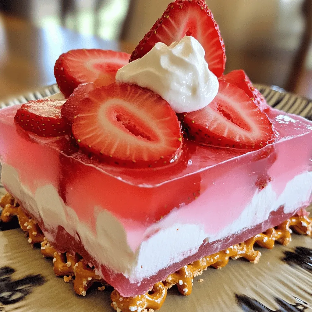 Strawberry Pretzel Salad Delightful No-Bake Treat