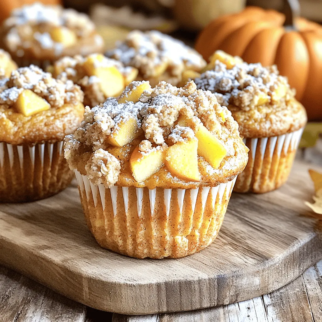 Apple Pumpkin Streusel Muffins Delicious and Easy Recipe