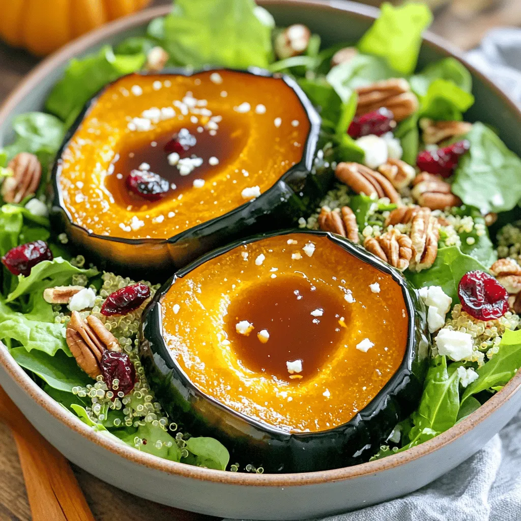 Maple Glazed Acorn Squash Quinoa Salad Delight