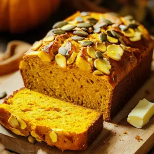 Here are the ingredients you need for pumpkin sourdough bread. This list is simple and easy to follow. - 1 cup of pumpkin puree - 1 cup of active sourdough starter - 1½ cups all-purpose flour - ½ cup whole wheat flour - 1 teaspoon salt - 1 tablespoon honey or maple syrup - ¼ cup warm water - 1 teaspoon ground cinnamon - ½ teaspoon ground nutmeg - ¼ teaspoon ground ginger - Optional toppings (pumpkin or sunflower seeds) Gather these items before you start. You can use canned pumpkin or make your own from a fresh pumpkin. The choice is yours! The sourdough starter is key for that tangy flavor. Honey or maple syrup adds a nice touch of sweetness. The spices give the bread warmth and depth. Use fresh spices for the best flavor. If you want some crunch, add pumpkin or sunflower seeds on top. They make the bread look pretty and taste great. Make sure to measure everything accurately. This helps ensure your bread rises well and has the right texture. Happy baking! 1. In a large bowl, mix the active sourdough starter, pumpkin puree, and honey or maple syrup. Stir until smooth. 2. In another bowl, whisk together the all-purpose flour, whole wheat flour, salt, cinnamon, nutmeg, and ginger. 3. Gradually add the dry mix to the wet mix. Stir until a shaggy dough forms. 1. Place the dough on a floured surface. Knead for 5-7 minutes until it feels smooth. 2. Put the dough in a lightly greased bowl. Cover with a damp cloth. Let it rise for 4-6 hours, or until it doubles in size. 3. After the first rise, gently punch down the dough. Shape it into a round or oval loaf. Place it on parchment or in a floured basket. 1. Preheat your oven to 450°F (232°C) about 30 minutes before baking. If you have a baking stone, place it in the oven. 2. Just before baking, add more seeds on top if you like. Use a sharp knife to score the dough. 3. Bake for 30-35 minutes. The crust should be golden brown, and the bread should sound hollow when tapped on the bottom. To make your pumpkin sourdough bread just right, focus on dough consistency. If the dough feels too sticky, add a bit of flour. If it’s too dry, splash in some warm water. This small tweak can change everything. You can also add seeds for extra texture. During kneading, mix in pumpkin or sunflower seeds. They bring a nice crunch and boost nutrition. Spices can elevate your bread's taste. Try adding more cinnamon or nutmeg for warmth. You can also mix in a pinch of allspice or cloves for a unique twist. When it comes to sweeteners, honey and maple syrup are great, but you can use agave nectar too. This will add a different flavor profile to your bread. Cooling your bread is vital to keep it fresh. After baking, let it cool on a wire rack. This helps the steam escape and keeps the crust crisp. Avoid cutting the bread while it’s warm. Wait until it’s completely cool. This keeps the texture perfect and prevents a gummy loaf. {{image_2}} You can change up the flours in this recipe. For a gluten-free option, use a blend of gluten-free flours like almond or rice flour. These flours will give a nice texture and flavor. You can also try adding whole grain flours. Spelt or oat flour adds a unique taste and boosts nutrition. Add fun flavors to your pumpkin sourdough! You can mix in dried fruits like raisins or cranberries for a sweet twist. Nuts like walnuts or pecans add crunch and richness. Don't forget spices! Try adding cardamom or allspice to enhance the autumn flavors. Get creative with toppings for your bread! Use seeds like pumpkin or sunflower to add a crunchy layer. You can also sprinkle cheese blends like parmesan or feta before baking. Fresh herbs like rosemary or thyme give a fragrant touch to your loaf. These toppings will elevate the look and taste of your pumpkin sourdough. To keep your pumpkin sourdough bread fresh, store it at room temperature. Wrap it in a clean cloth or place it in a paper bag. This helps the crust stay crisp. If you want to keep it longer, slice the bread and freeze it. Use a freezer bag or wrap each slice in plastic wrap. This way, you can enjoy a slice any time! When you're ready to eat the bread, reheating is easy. You can warm it in a toaster or an oven. For the oven, preheat it to 350°F (175°C). Heat the bread for about 10 minutes. This makes the crust nice and crisp again. Avoid the microwave, as it can make the bread chewy. Pumpkin sourdough bread pairs well with many things. Serve it with butter or cream cheese for a tasty snack. You can also add a sprinkle of cinnamon or a drizzle of honey. For a nice display, place your loaf on a wooden board. Add small bowls of pumpkin seeds around it for a rustic look. This adds charm to any table setting! Pumpkin sourdough bread is a tasty twist on classic sourdough. It combines the tang of sourdough with the sweet, earthy flavor of pumpkin. This bread has a lovely orange hue and a soft texture. The spices like cinnamon, nutmeg, and ginger add warmth and depth. You can enjoy it fresh or toasted, making it perfect for breakfast or snacks. Yes, you can! If you don’t have a sourdough starter, you can use instant yeast instead. Replace the starter with about 2 teaspoons of instant yeast. Mix it with the wet ingredients like pumpkin puree and honey. The dough will rise faster but may lack the sour flavor. To check if your bread is done, tap the bottom. It should sound hollow. The crust should be golden brown. If you have a food thermometer, check for an internal temperature of about 190°F (88°C). This ensures your bread is fully baked inside. Yes, you can easily make this recipe vegan! Replace honey with maple syrup or agave nectar. This will keep the sweetness while making it plant-based. The rest of the ingredients are already vegan-friendly, so you are all set! Pumpkin sourdough bread lasts about 3-5 days at room temperature. Store it in a paper bag to keep the crust crispy. If you want it to last longer, you can freeze it. Slice it first, then wrap it well in plastic and foil before freezing. Absolutely! Fresh pumpkin can work well in this recipe. Just make sure to cook and puree it first. Bake or steam the pumpkin until soft, then blend until smooth. This gives you a fresh flavor, but canned pumpkin is also convenient and tasty. This blog post covered a delicious pumpkin sourdough bread recipe from start to finish. We explored the ingredients, preparation, baking, and storage. I shared tips to enhance taste and texture and offered variations for your creativity. Remember, baking is about fun and experimentation. Don't hesitate to try different spices or toppings. Enjoy the process and savor the results, as your kitchen becomes a place of warmth and flavor.