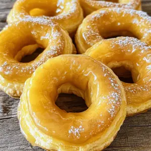 - 2 large apples, cored and sliced into rings - 1 sheet of puff pastry, thawed - 1 tablespoon lemon juice - 2 tablespoons brown sugar - 1 teaspoon ground cinnamon - 1/4 teaspoon nutmeg (optional) - 1 egg, beaten (for egg wash) - Powdered sugar for dusting (optional) The key ingredients in this recipe are apples and puff pastry. Apples bring natural sweetness and tartness. The puff pastry gives a flaky and buttery texture, making each bite delightful. You can use any apple variety you enjoy, but I like a mix of sweet and tart ones for balance. - Additional spices such as ginger or allspice - Chopped nuts like walnuts or pecans - Caramel sauce for drizzling - Ice cream to serve alongside Adding spices can elevate the flavor. Ginger adds warmth, while allspice offers depth. You might also sprinkle nuts on top for a crunchy texture. Drizzling caramel sauce over warm apple rings brings sweetness and richness. If you're feeling indulgent, serve them with a scoop of vanilla ice cream. - Baking sheets - Parchment paper - Rolling pin - Small round cutter or piping tip - Mixing bowl These tools help you create perfect puff pastry apple rings. Baking sheets and parchment paper prevent sticking and make cleanup easy. A rolling pin is essential for flattening the pastry. A small round cutter cuts the center of the pastry, allowing the apple rings to shine. A mixing bowl is where you toss the apple slices with spices. For the full recipe, check the earlier section. First, you need to slice the apples. Use two large apples for this recipe. Core them and cut them into rings. Aim for about half an inch thick. This thickness helps them cook evenly. Next, in a bowl, mix the apple rings with one tablespoon of lemon juice. The lemon juice keeps them fresh. Then, add two tablespoons of brown sugar and one teaspoon of ground cinnamon. You can also add a little nutmeg for extra flavor. Toss everything until the apple rings are well coated. Let them sit for about ten minutes. This step helps the flavors soak in. Now, let’s get the puff pastry ready. Take one sheet of thawed puff pastry. Lay it on a floured surface to prevent sticking. Roll it out gently with a rolling pin. You want it smooth and about a quarter-inch thick. Next, cut the pastry into squares of about 4x4 inches. This size fits the apple rings perfectly. Use a small round cutter to cut out the center of each square. This should create a doughnut shape. It lets the apple ring sit nicely inside the pastry. It’s time to assemble! Place the pastry shapes on a lined baking sheet. Lay one apple ring in the center of each pastry shape. Make sure it is secure. Brush the edges of the pastry with a beaten egg. This gives it a shiny, golden finish. Now, preheat your oven to 400°F (200°C). Bake the pastry for 15 to 18 minutes. Watch for the pastry to puff up and turn golden brown. Once done, let them cool for a moment. If you like, dust with powdered sugar before serving. Enjoy your yummy puff pastry apple rings! To get the best puff, keep your puff pastry cold. Cold pastry puffs up better. Roll it out on a floured surface to prevent sticking. Make sure your oven is fully preheated to 400°F (200°C). This helps create steam, which makes the layers rise. Avoid overworking the dough. Too much handling can make it tough. Instead, work quickly and gently. Puff pastry apple rings shine with simple pairings. Serve them warm with a scoop of vanilla ice cream. The creaminess balances the sweet apples. Drizzling caramel sauce adds a rich touch. You can also try a dusting of cinnamon for added flavor. For a fun twist, serve with whipped cream or yogurt. Presentation makes a big difference. Use a clean plate for serving. Place the apple rings in the center and sprinkle powdered sugar on top. This adds a nice touch. Consider adding a sprig of mint for color. It brightens the plate and adds freshness. You can also arrange some fresh apple slices around the dish. This creates a beautiful, eye-catching display. {{image_2}} You can change the flavors in Puff Pastry Apple Rings. Try adding different spices. For a warm taste, add ginger or cloves. You can also mix fruits. Use pears or peaches for a twist. These swaps make your dish unique. Each bite can surprise your taste buds. If you want a vegan version, swap the egg wash. Use plant-based milk for brushing. You can replace puff pastry with a vegan option, too. For gluten-free fans, choose gluten-free puff pastry. Make sure to check if the apple rings are gluten-free as well. These changes help everyone enjoy this treat. Puff Pastry Apple Rings work great at any time. Serve them as a fun breakfast. Add yogurt or granola on the side. They also shine as an afternoon snack. Pair them with tea or coffee. You can even turn them into a dessert. Just add ice cream or whipped cream on top. Each serving style adds a new flavor to your meal. To store your Puff Pastry Apple Rings, place them in an airtight container. This keeps them fresh. If you have more than one layer, separate each layer with parchment paper. When you're ready to enjoy them again, simply reheat in the oven at 350°F (175°C) for about 5-10 minutes. This helps restore their crispiness. You can freeze these treats either before or after baking. If you want to freeze unbaked rings, place them on a baking sheet. Freeze until solid, then transfer to a freezer bag. For baked rings, let them cool completely. Wrap each one well in plastic wrap. Then, place in a freezer bag. They will stay fresh in the freezer for up to three months. Puff Pastry Apple Rings taste best when fresh. They stay good for about 2 days at room temperature. For longer storage, keep them in the fridge for up to 5 days. The pastry might lose some crispness, but they will still taste great. Always check for any signs of spoilage before enjoying! For puff pastry apple rings, I recommend using sweet and tart apples. Good choices include Granny Smith, Honeycrisp, and Fuji. Granny Smith brings a nice tartness that contrasts well with the sweet pastry. Honeycrisp offers a sweet crunch, while Fuji apples add a juicy flavor. Each type gives your dessert a unique taste and texture. Experiment with different apples to find your perfect match! Yes, you can use store-bought puff pastry. It saves time and still tastes great. Look for a high-quality brand that uses real butter for the best flavor. Using pre-made pastry makes this recipe super simple. You can enjoy your puff pastry apple rings without the fuss of making dough from scratch. Just thaw it, roll it out, and you’re ready to go! To keep your pastry crisp, avoid excess moisture. Make sure to dry the apple rings well after washing. When you coat them in lemon juice and sugar, use just enough to enhance the flavor without making them too wet. Bake your apple rings right after assembling to ensure they stay flaky. If you have leftovers, store them in an airtight container, but enjoy them fresh for the best taste! In this article, we explored how to make delicious Puff Pastry Apple Rings. You learned about key ingredients like apples and puff pastry, plus useful tools for baking. We provided step-by-step instructions on preparing apples, rolling pastry, and baking. I shared tips to ensure perfect texture and neat presentation ideas. You also discovered variations for flavor and dietary needs. Lastly, we covered storage methods to keep your treats fresh. Enjoy making these tasty rings, and impress your friends and family with your baking skills!
