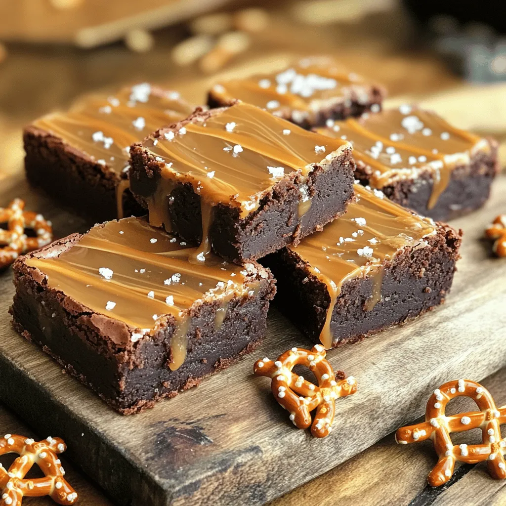 Salted Caramel Pretzel Brownies Decadent and Easy Treat