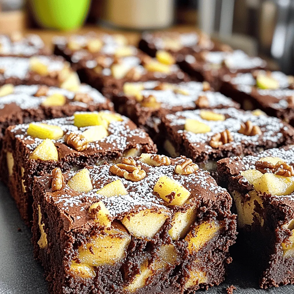 Gooey Apple Brownies Irresistible Homemade Delight