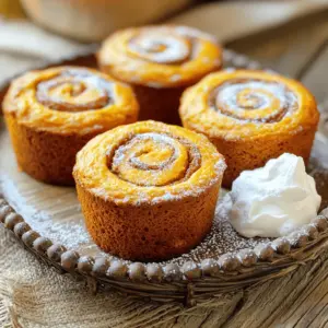 To make mini pumpkin bread, you need some key ingredients. These give the bread its moistness and flavor. Here’s what you need: - 1 cup canned pumpkin puree - 1/2 cup granulated sugar - 1/2 cup brown sugar, packed - 1/3 cup vegetable oil - 1/3 cup unsweetened applesauce - 2 large eggs - 1 teaspoon vanilla extract - 1 1/2 cups all-purpose flour - 1 teaspoon baking soda - 1/2 teaspoon baking powder - 1 teaspoon ground cinnamon - 1/2 teaspoon ground nutmeg - 1/4 teaspoon ground ginger - 1/4 teaspoon salt These ingredients work together to create a soft and tasty bread. The pumpkin gives it a lovely color and moistness. The spices add warmth and flavor. You can add some extras to your mini pumpkin bread. These are not needed, but they add great crunch and taste: - 1/2 cup chopped walnuts or pecans Nuts give a nice texture and flavor. You can choose either walnuts or pecans based on your taste. If you don’t have some ingredients, you can replace them. Here are a few ideas: - For vegetable oil, you can use melted coconut oil or melted butter. - You can swap applesauce with more pumpkin puree if you want. - For the flour, you can use a gluten-free blend if needed. These swaps keep the flavor and texture of the bread intact. Just ensure you measure correctly for the best results. First, set your oven to 350°F (175°C). This is the perfect temperature for baking. Next, get your mini loaf pans ready. You can grease them with butter or oil. Then, sprinkle some flour inside. This helps the bread come out easily. If you prefer, you can use silicone molds, which are easy to work with. In a large bowl, combine these wet ingredients: - 1 cup canned pumpkin puree - 1/2 cup granulated sugar - 1/2 cup brown sugar, packed - 1/3 cup vegetable oil - 1/3 cup unsweetened applesauce - 2 large eggs - 1 teaspoon vanilla extract Mix them until they are smooth and well blended. This step creates the base for your bread. Now, grab another bowl and whisk together the dry ingredients: - 1 1/2 cups all-purpose flour - 1 teaspoon baking soda - 1/2 teaspoon baking powder - 1 teaspoon ground cinnamon - 1/2 teaspoon ground nutmeg - 1/4 teaspoon ground ginger - 1/4 teaspoon salt Make sure everything is mixed well. This helps the bread rise and ensures great flavor. In a small bowl, mix together: - 2 tablespoons brown sugar - 1 teaspoon ground cinnamon This mixture will give your bread a lovely sweet swirl. Set it aside for later. Now, pour half of the pumpkin batter into each mini loaf pan. Take half of your cinnamon swirl mixture and sprinkle it over the batter. Use a knife or a skewer to swirl it gently. This creates beautiful patterns in the bread. Then, top with the remaining pumpkin batter. Sprinkle the rest of the cinnamon mixture on top and swirl again. Place the pans in the oven. Bake for 25-30 minutes. To check if they are done, poke a toothpick into the center. If it comes out clean, the bread is ready. Once baked, let the mini loaves cool in the pans for about 10 minutes. Then, transfer them to a wire rack to cool completely. Enjoy the warm, sweet aroma filling your kitchen! To ensure your mini pumpkin bread stays moist, use canned pumpkin puree. It has more moisture than fresh pumpkin. Mix the wet ingredients well before adding dry ones. This helps keep the bread soft. Don’t over-mix the batter. Just stir until it is combined. Over-mixing can make the bread tough. Adding a bit of applesauce also helps keep it moist. One common mistake is skipping the greasing of the pans. Always grease and flour your mini loaf pans or use silicone molds. This prevents sticking. Another mistake is not checking the oven temperature. Ovens can be off by a few degrees. Use an oven thermometer to be sure. Avoid opening the oven door too often. This lets heat escape and can affect baking time. For a beautiful cinnamon swirl, sprinkle the mixture evenly over the batter. Use a knife or skewer to create gentle swirls. Don’t mix it all in. You want to see the swirl in the finished bread. If you want a stronger flavor, add more cinnamon to the swirl mix. Aim for a balance of pumpkin and cinnamon flavors in every bite. {{image_2}} You can make your mini pumpkin bread even more tasty! Here are some fun ideas: - Nuts: Add 1/2 cup of chopped walnuts or pecans for a crunchy bite. - Chocolate Chips: Try 1/2 cup of chocolate chips for a sweet surprise. - Dried Fruits: Add raisins or cranberries for a fruity twist. - Spices: Mix in a pinch of cloves or allspice for extra warmth. These additions can make each loaf unique and fun to share! Want to make this recipe gluten-free? It’s easy! Just swap all-purpose flour with a gluten-free blend. Look for a blend that includes xanthan gum for best results. Use the same amount, and mix it well with your dry ingredients. You will still get a soft and tasty loaf that everyone can enjoy! You don’t have to stick to mini loaves! You can use different pan sizes: - Standard Loaf Pan: Bake for 50-60 minutes. - Muffin Pan: Fill the cups halfway and bake for 15-20 minutes. Keep an eye on them! Use a toothpick to check if they are done. Adjust the baking time as needed for perfect results. To keep your mini pumpkin bread fresh, store it in an airtight container. Place the cooled loaves in the container and seal it tight. You can also wrap each loaf in plastic wrap before placing it in the container. This helps to keep moisture in and prevents the bread from drying out. If you want to save some for later, freezing is a great option. First, let the mini loaves cool completely. Then, wrap each loaf tightly in plastic wrap. After wrapping, place them in a freezer-safe bag or container. This helps to keep them fresh for a longer time. When you want to enjoy a loaf, simply thaw it in the fridge overnight. For the best taste and texture, try to eat the mini pumpkin bread within a week if stored at room temperature. If frozen, the bread can last for up to three months. However, for optimal flavor, I recommend consuming it within one month. Yes, you can use fresh pumpkin. First, cook and puree the pumpkin. Bake it until soft. Then, let it cool before using it in the recipe. Fresh pumpkin gives a nice flavor and texture. Check the bread with a toothpick. Insert it into the center of the loaf. If it comes out clean, the bread is done. If it has batter on it, bake a few more minutes. Yes, you can make it ahead. Bake the mini pumpkin bread and let it cool. Then, wrap it in plastic wrap. Store it in the fridge for up to three days. Mini pumpkin bread tastes great with many things. Try serving it with whipped cream or vanilla ice cream. A light dusting of powdered sugar works well too. You can also pair it with coffee or tea for a cozy treat. This guide covers all you need for mini pumpkin bread. You learned about essential and optional ingredients, plus measurements. I walked you through the steps for mixing, baking, and swirling. Remember the tips for moist bread and avoid common mistakes. Explore variations for taste and size. Proper storage keeps your bread fresh. You can even answer questions like using fresh pumpkin. With this knowledge, you can bake delicious mini pumpkin bread every time. Enjoy your baking journey!