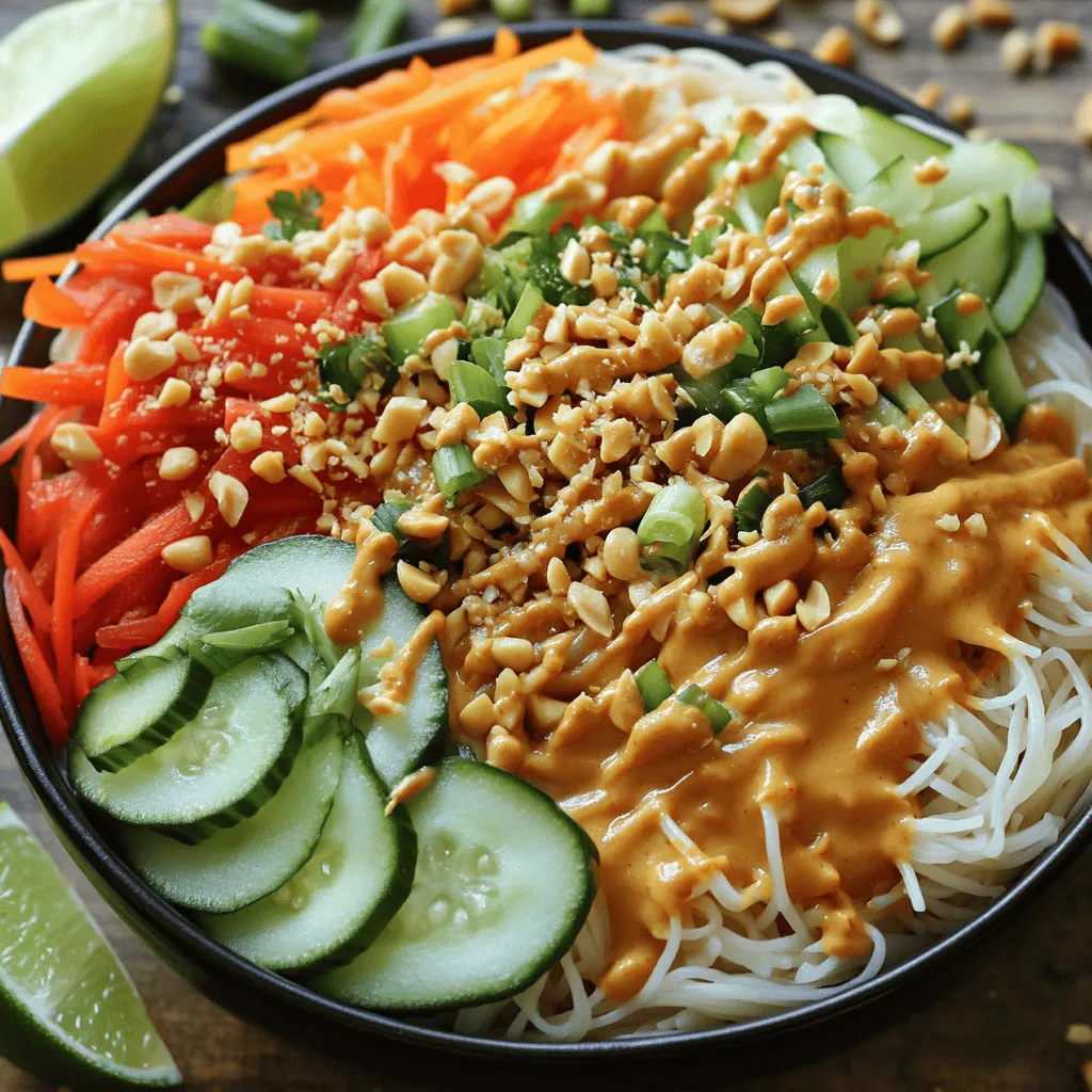 Spicy Thai Peanut Noodle Bowl Flavorful and Easy Dish