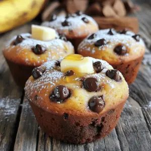 - 3 ripe bananas, mashed - 1/3 cup melted coconut oil - 1/2 cup brown sugar - 1/4 cup granulated sugar - 2 large eggs - 1 teaspoon vanilla extract These main ingredients form the base of your muffins. Ripe bananas add natural sweetness and moisture. Coconut oil gives a light, rich flavor. The mix of brown and granulated sugars boosts sweetness and adds depth. Eggs help bind everything together, while vanilla extract enhances the taste. - 1 teaspoon baking soda - 1/4 teaspoon salt - 1 1/2 cups all-purpose flour The dry ingredients ensure your muffins rise and have the right texture. Baking soda acts as a leavening agent, helping the muffins rise. Salt enhances the flavors. All-purpose flour provides structure and balance. - 1/2 cup chocolate chips (dark or milk, your choice) - 1/4 cup chopped walnuts These optional add-ins let you customize your muffins. Chocolate chips bring a sweet, melty touch. You can choose dark or milk chocolate based on your taste. Chopped walnuts add crunch and a nutty flavor. You can mix and match these add-ins to create your perfect muffin! - Preheat your oven to 350°F (175°C). - Prepare a muffin tin by lining it with paper liners or greasing it lightly. - In a large bowl, combine the mashed bananas and melted coconut oil. Mix until smooth. - Add the brown sugar and granulated sugar to the banana mix. Stir until blended. - Beat in the eggs one by one, then add the vanilla extract. Mix well. - Sprinkle baking soda and salt over the mixture. Stir to combine. - Gently fold in the flour until just mixed. Don’t overmix! - Finally, fold in the chocolate chips and walnuts if you like them. - Divide the batter into the muffin cups, filling each about 3/4 full. - Bake in the preheated oven for 18-22 minutes. Check with a toothpick; it should come out clean. - Let the muffins cool in the tin for about 5 minutes. Then transfer them to a wire rack. - How to know when muffins are done Muffins are done when a toothpick comes out clean. Insert the toothpick into the center of a muffin. If it comes out with moist crumbs, that’s fine. If it has wet batter, bake a few more minutes. Keep an eye on them, as ovens can vary. - Avoiding overmixing Overmixing can lead to dense muffins. When you add flour, mix until just combined. It’s okay if there are some small lumps. This helps keep the muffins light and fluffy. - Best ways to serve the muffins Serve these muffins warm for the best taste. You can add a pat of butter or drizzle honey on top. This adds richness and a sweet touch. Dusting with powdered sugar gives a pretty finish, too. - Pairing ideas Enjoy muffins with a cup of coffee or tea. The warmth of the drink pairs well with the chocolate and banana flavors. You can also try them with a glass of milk for a classic combo. - Coconut oil alternatives If you don’t have coconut oil, use canola or vegetable oil. These oils work well and keep the muffins moist. Melted butter is another great option for flavor. - Sugar substitutes You can use honey or maple syrup instead of sugar. Use about half the amount since they are sweeter. This gives a nice twist to the muffins while keeping them tasty. {{image_2}} You can easily make gluten-free chocolate chip banana bread muffins. Just swap the all-purpose flour for a gluten-free blend. Many blends work well, so choose one that you prefer. This keeps the muffins soft and tasty. If you're looking for vegan options, you can replace eggs with flaxseed meal. Mix one tablespoon of flaxseed meal with three tablespoons of water. Let it sit for a few minutes until it thickens. Use it in place of each egg in the recipe. You can also use a plant-based oil instead of coconut oil. Want to spice things up? Adding cinnamon or nutmeg can elevate the flavor. Just sprinkle about half a teaspoon of either spice into your batter. This gives your muffins a warm, cozy taste. You can also try different nuts or types of chocolate. If you like crunch, add chopped pecans or almonds. For a sweeter touch, use white chocolate chips. Mixing flavors can keep your muffins exciting and new. To make mini muffins, use a mini muffin tin instead of a regular one. Fill each cup about halfway with batter. Bake them for about 12-15 minutes instead of the usual 18-22 minutes. Keep an eye on them, so they don't overbake. These bite-sized treats are perfect for snacks or parties! To keep your chocolate chip banana bread muffins fresh, use an airtight container. This helps maintain moisture and flavor. Place the muffins in the container once they cool completely. If you plan to eat them later, freezing is a great option. Wrap each muffin in plastic wrap and then place them in a freezer bag. This way, they stay fresh for up to three months. At room temperature, these muffins last about three days. If you store them in the fridge, they can stay good for a week. However, refrigeration may make them a bit dry. So, if you want to enjoy their soft texture, stick with room temperature storage. For the best taste and texture, reheat the muffins in the oven or a toaster oven. Set the temperature to 350°F (175°C) and heat them for about 5-10 minutes. This warms them up while making the chocolate chips melty again. You can also use a microwave for quicker reheating, but do so for only 10-15 seconds to avoid sogginess. Enjoy your warm muffins! Can I use frozen bananas? Yes, you can use frozen bananas. Just thaw them first. Drain any extra liquid. Mash them well before adding to your mix. This will keep your muffins moist and sweet. How do I know when the muffins are done? Insert a toothpick into the center of a muffin. If it comes out clean, they are done. You can also gently press the top. It should spring back. If it leaves a dent, bake a few more minutes. Why are my muffins dense? Dense muffins often come from overmixing the batter. Mix just until you can’t see the flour. Too many bananas can also make them heavy. Make sure to measure correctly. How to fix overmixing issues? If you mix too much, try using a lighter hand next time. Use a spatula to fold in the flour gently. This helps keep air in the batter, making your muffins fluffy. Caloric content Each muffin has around 150 calories. This varies based on added ingredients like chocolate and nuts. Health benefits of ingredients - Bananas provide potassium and fiber. - Coconut oil adds healthy fats. - Dark chocolate chips contain antioxidants. - Walnuts bring omega-3 fatty acids. These ingredients make your muffins tasty and nutritious! You learned how to make delicious banana bread muffins using simple ingredients. We covered the best mixing and baking techniques, plus tips for storage and serving. You can even create variations to please any palate. Enjoy experimenting with flavors, and remember to ask if something goes wrong. Muffins should taste great every time. With practice, you will master this fun recipe and share it with friends. Happy baking!