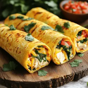 - 4 large whole wheat tortillas - 1 cup cooked chicken, shredded - 1 cup cheddar cheese, shredded - 1/2 cup cream cheese, softened - 1/2 cup spinach, chopped - 1/2 cup red bell pepper, diced - 1 tablespoon garlic powder - 1 teaspoon onion powder - Salt and pepper to taste - Olive oil spray The main ingredients create a great balance of flavors. Whole wheat tortillas give a hearty base. Shredded chicken adds protein and keeps you full. Cheddar cheese brings a rich taste. Cream cheese helps bind everything together, making it creamy. Spinach adds color and nutrients. Red bell pepper gives a sweet crunch. Garlic and onion powders add depth. Salt and pepper enhance all the flavors. A light spray of olive oil helps crisp the wraps. - Different types of tortillas (flour, corn, gluten-free) - Alternative protein options (tofu, turkey, or beef) - Additional vegetables (mushrooms, zucchini, or tomatoes) You can customize the wraps to fit your taste. Try using flour or corn tortillas for a different texture. If you want to go meatless, tofu or turkey works well. Adding mushrooms or zucchini can boost the veggie power. You can mix and match these ingredients to make it your own. For the full recipe, check out the details. Start by mixing the filling ingredients in a bowl. Use these ingredients: - 1 cup cooked chicken, shredded - 1 cup cheddar cheese, shredded - 1/2 cup cream cheese, softened - 1/2 cup spinach, chopped - 1/2 cup red bell pepper, diced - 1 tablespoon garlic powder - 1 teaspoon onion powder - Salt and pepper to taste Stir everything well until it is evenly mixed. This helps ensure every bite is full of flavor. It’s important to have a good mix. You want every ingredient to shine through in the wrap. Next, let’s focus on how to wrap the filling. Lay a tortilla on a flat surface. Spoon about 1/4 of the filling mix into the center. Make sure to leave space around the edges. To wrap it, fold in the sides first. Then, roll it up from the bottom to the top. This method keeps the filling inside. If you wrap it too loosely, filling may spill out during cooking. Make sure to press down gently as you roll to seal it tight. Now it’s time to cook your wraps. First, set the air fryer temperature to 375°F (190°C). Lightly spray the air fryer basket with olive oil. This helps prevent sticking. Place the wraps seam side down. Do not overcrowd the basket. This allows hot air to circulate and cook them evenly. Spray the tops of the wraps with a bit more olive oil. Cook the wraps for 8-10 minutes. Keep an eye on them. You want them to be golden brown and crispy. Once they are done, carefully remove them and let them cool for a moment before slicing. Enjoy your Easy Air Fryer Snack Wraps! For more details, check the Full Recipe. To make the best air fryer snack wraps, follow these simple tips: - Best practices for even cooking: Always preheat your air fryer. This helps ensure even cooking and a crispy texture. - Using oil spray effectively: Lightly spray the wraps with olive oil. This adds flavor and helps them crisp up nicely. You can easily adjust the flavors in your wraps. Here are some ideas: - Recommendations for seasoning adjustments: Add your favorite spices, like cumin or paprika, to boost flavor. - Balancing textures and flavors: Mix soft ingredients, like cream cheese, with crunchy veggies, like bell peppers. This contrast makes each bite exciting. How you serve your wraps can enhance the meal. Consider these suggestions: - Complementary side dishes or dips: Serve with salsa or guacamole. These dips add extra flavor and fun. - Presentation ideas for serving guests: Arrange the wraps on a colorful platter. Garnish with fresh cilantro for a bright touch. For the full recipe, check out the Easy Air Fryer Snack Wraps section. {{image_2}} You can easily make these wraps vegetarian or vegan. For meat, use plant-based protein like tofu or tempeh. You can also add beans or lentils for more fiber and protein. Instead of cream cheese, try vegan cream cheese or hummus. This keeps the wraps creamy without dairy. Make sure to load up on veggies like mushrooms or zucchini for extra flavor and crunch. Spices can change the taste of your wraps. Try adding cumin or paprika for a smoky flavor. Fresh herbs like basil or cilantro can add a nice touch. You can also mix sweet and savory. Try adding a bit of honey or agave for sweetness. This can create a unique flavor that surprises your taste buds. Need more or less? Adjust the ingredient amounts easily. For larger servings, double the recipe. For smaller meals, cut the ingredients in half. This makes it simple for meal prep. You can prepare multiple wraps at once. Store them in the fridge or freeze for later. This way, you always have a tasty snack ready to go. For more details, check the Full Recipe. To keep your wraps fresh in the fridge, place them in an airtight container. They will last for about 3 days. If you have more wraps, consider freezing them. To freeze, wrap each one tightly in plastic wrap. Then, place them in a freezer-safe bag. This way, you can enjoy them later! When it's time to eat, you want your wraps crispy again. The best way to reheat them is in the air fryer. Set it to 350°F (175°C) and heat for about 5 minutes. Check them often to avoid burning. You can also use a skillet on medium heat. Cook for 2-3 minutes on each side. This keeps the outside crispy while warming the filling. Yes, you can! Cheese adds great flavor to your wraps. You can try mozzarella, feta, or pepper jack. Each cheese brings its own taste. Mozzarella offers a mild flavor and melts well. Feta adds a tangy touch. Pepper jack gives a nice spicy kick. Feel free to mix and match for fun flavors. There are many options for protein swaps. You can use turkey, tofu, or beef. Shredded turkey works well for a lighter touch. Tofu is great for a vegetarian option. Just make sure to press it first to remove extra water. Ground beef can also add a hearty flavor. Choose what fits your taste best. Watch for a golden brown color on your wraps. They should look crispy and firm. You can also gently press the top. If it feels hard, they are ready. Use a thermometer if you like. The inside should be around 165°F (74°C). Enjoy that warm and crispy goodness! This blog post covered how to make delicious snack wraps. We discussed the key ingredients, like whole wheat tortillas and chicken. I shared step-by-step instructions for preparing, wrapping, and cooking with an air fryer. We explored tips for customization and storage, helping you keep your wraps fresh. By using these ideas, you can create unique snacks that suit your taste. Enjoy making wraps that impress your family or friends!