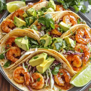 The base of our dish features fresh shrimp. You will need: - 1 lb large shrimp, peeled and deveined - 2 tablespoons honey - 2 tablespoons soy sauce - 2 tablespoons sriracha sauce (adjust to taste) - 4 cloves garlic, minced - 1 tablespoon olive oil - 1 teaspoon lime juice - 1 teaspoon paprika - Salt and pepper to taste These ingredients create a sweet and spicy flavor that brings the shrimp to life. The honey balances the heat from the sriracha, while garlic adds depth. To finish the tacos, you need some fresh toppings. Here’s what I suggest: - 8 small corn tortillas - 1 cup cabbage, finely shredded - 1 ripe avocado, sliced - 1/4 cup fresh cilantro, chopped - Lime wedges for serving These toppings give crunch and creaminess. The lime adds a zesty kick. For an extra punch, consider adding these seasonings: - A dash of cumin for warmth - A sprinkle of chili powder for more heat These can enhance your marinade. Just mix them in with the other ingredients. Enjoy experimenting with flavors! To start, grab a medium bowl. In this bowl, mix together 2 tablespoons of honey, 2 tablespoons of soy sauce, and 2 tablespoons of sriracha sauce. You can adjust the sriracha based on your spice level. Add 4 cloves of minced garlic, 1 tablespoon of olive oil, 1 teaspoon of lime juice, and 1 teaspoon of paprika. Season with salt and pepper to taste. Stir this all together until it combines nicely. This marinade will give your shrimp a bold flavor. Next, take your peeled and deveined shrimp, about 1 pound, and add them to the marinade. Toss them well to coat every shrimp. Let them sit for about 15-20 minutes. This helps the shrimp soak up the flavor. Now, heat a skillet over medium-high heat. Once hot, add the marinated shrimp in a single layer. Cook for about 2-3 minutes on each side. They should turn pink and opaque when done. Remove them from the heat, and set aside. While the shrimp cook, it’s time to warm your corn tortillas. You’ll need 8 small tortillas for this recipe. You can warm them in a dry skillet or hold them over a gas flame for a few seconds on each side. Just until they become soft and pliable. This step makes the tortillas perfect for holding all the delicious toppings. Now comes the fun part! Take each warm tortilla and place a few shrimp on it. Next, add some finely shredded cabbage, a few slices of ripe avocado, and a sprinkle of chopped cilantro. For a tangy kick, squeeze fresh lime juice over the top just before serving. Arrange your tacos on a large platter, and garnish with extra cilantro and lime wedges for a colorful display. Enjoy your meal! To cook shrimp just right, start with fresh, large shrimp. They should be peeled and deveined. I recommend marinating them for 15-20 minutes. This step adds a lot of flavor. When you heat your skillet, make sure it’s hot before adding the shrimp. Cook for 2-3 minutes on each side. The shrimp should turn pink and opaque. Overcooking makes shrimp tough, so watch closely. If you want more heat, add more sriracha to the marinade. You can also sprinkle some crushed red pepper on top. If you need less spice, cut back on the sriracha. You can also add a bit more honey to balance the heat. Remember, taste as you go! This will help you find the right level for your taste buds. Presentation matters! For a pretty display, arrange the tacos on a large platter. Use extra cilantro as a garnish. Lime wedges add a nice pop of color too. You can also serve some extra sriracha on the side for those who want more heat. It makes your dish look inviting and appetizing. Enjoy every bite! {{image_2}} You can swap shrimp for other proteins. Chicken works great in this recipe. Use diced chicken breast and follow the same marinating steps. Fish is another tasty option. White fish, like tilapia or cod, can cook quickly and soak up the marinade well. Tofu is a good choice for a plant-based twist. Use firm tofu, diced, and marinate just like the shrimp. If you want a vegetarian taco, replace shrimp with veggies. Roasted peppers, zucchini, and mushrooms add great flavor. You can also use black beans or chickpeas for protein. Just cook the beans until warmed and tender. Toss them in the spicy honey garlic sauce for extra taste. Feel free to change the sauce for new flavors. Try a mango salsa for a fruity kick. This adds sweetness and freshness that pairs well with the spicy shrimp. You can also use a yogurt sauce to cool things down. Mix plain yogurt with lime juice and fresh herbs for a creamy topping. Another option is a chipotle sauce for a smoky flavor. Just blend chipotle peppers with some cream or mayo for a rich, spicy sauce. To keep your shrimp tacos fresh, store them in an airtight container. Make sure to separate the shrimp, tortillas, and toppings. This helps maintain their crunch and flavor. Place the shrimp in one container, tortillas in another, and toppings in a third. You can store them in the fridge for up to 2 days. When you are ready to eat, reheat the shrimp in a skillet over medium heat. This keeps them juicy. Heat for about 2-3 minutes until warm. You can also warm tortillas in the skillet for about 30 seconds. Avoid the microwave, as it can make them tough. If you want to save them for later, you can freeze the shrimp. Place the cooked shrimp in a freezer-safe bag, removing as much air as possible. They can last for up to 3 months in the freezer. When ready to eat, thaw in the fridge overnight. Reheat as mentioned before. Avoid freezing the tortillas and toppings, as they do not freeze well. Yes, you can make the marinade ahead of time. Mix honey, soy sauce, sriracha, garlic, olive oil, lime juice, paprika, salt, and pepper. Store it in the fridge for up to two days. This helps the flavors blend well. When ready, add the shrimp and let it sit. If you want a different protein, chicken works great. You can also use firm tofu for a vegetarian option. Both will take on the marinade flavors well. Just adjust the cooking time as needed. To reduce the spice, cut back on sriracha. You can also add more honey to balance the heat. Another option is to use a mild sauce or skip the sriracha entirely. Adding more toppings, like avocado or cabbage, helps too. Corn tortillas are the best choice for these tacos. They add a nice flavor and texture. You can also use flour tortillas if you prefer a softer bite. Just warm them up before filling for the best taste. This post covered how to make spicy honey garlic shrimp tacos. You learned about key ingredients, like shrimp and seasonings. I shared easy steps for cooking and serving these tasty tacos. Plus, I offered tips on cooking shrimp and tweaking spice levels. You also saw different protein ideas and how to store leftovers. Now, it's your turn to try this recipe. Enjoy making these tacos and share them with friends!